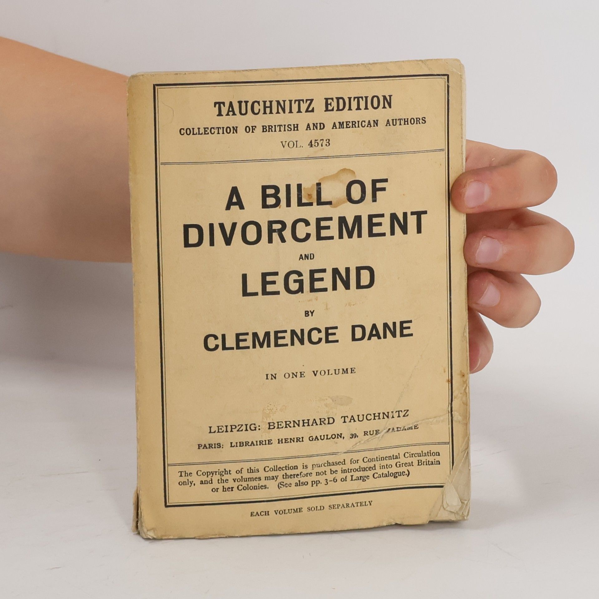 Dane Clemence A Bill of Divorcement and Legend