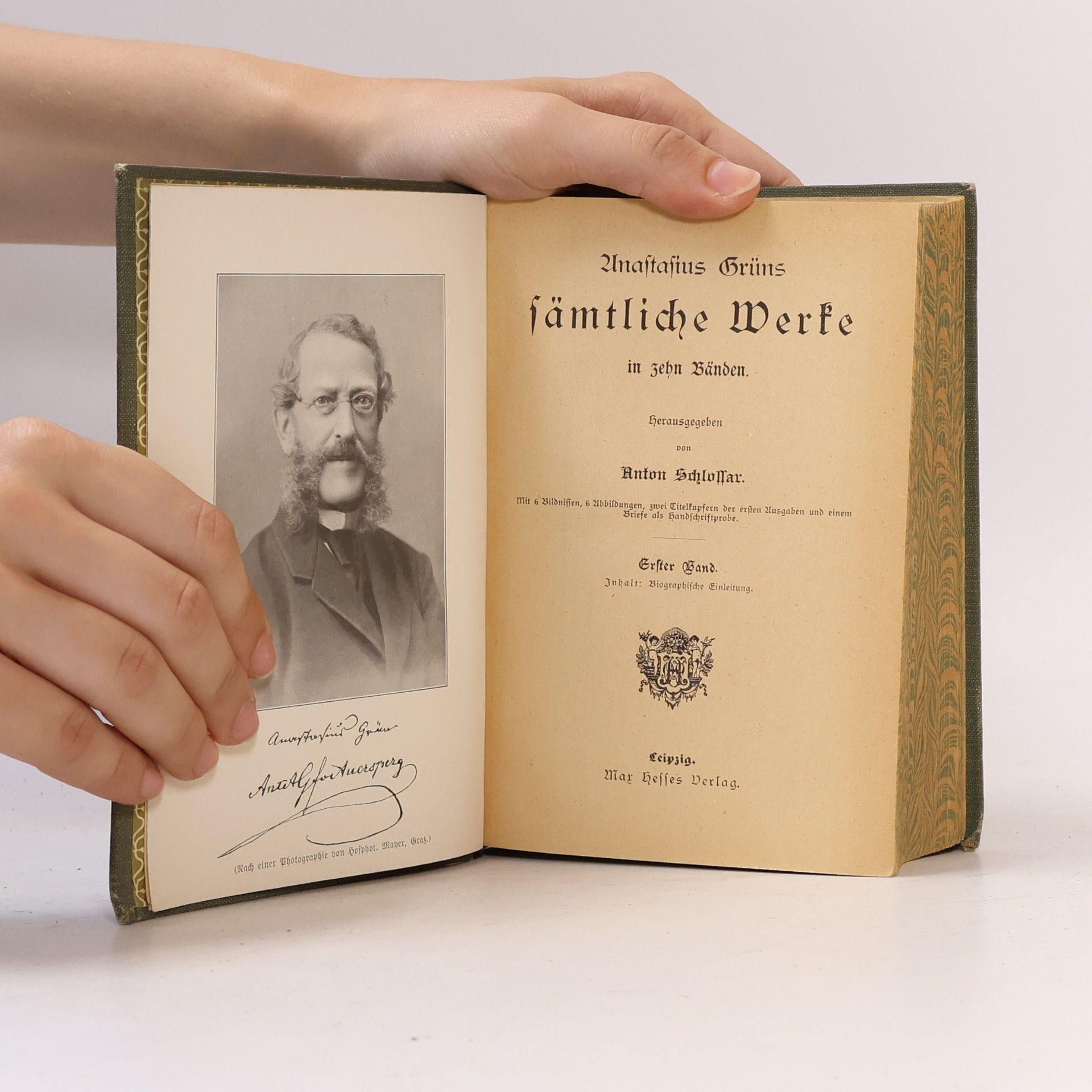 Anastasius Grün Anastasius Grüns sämtliche werke in zehn bänden 1