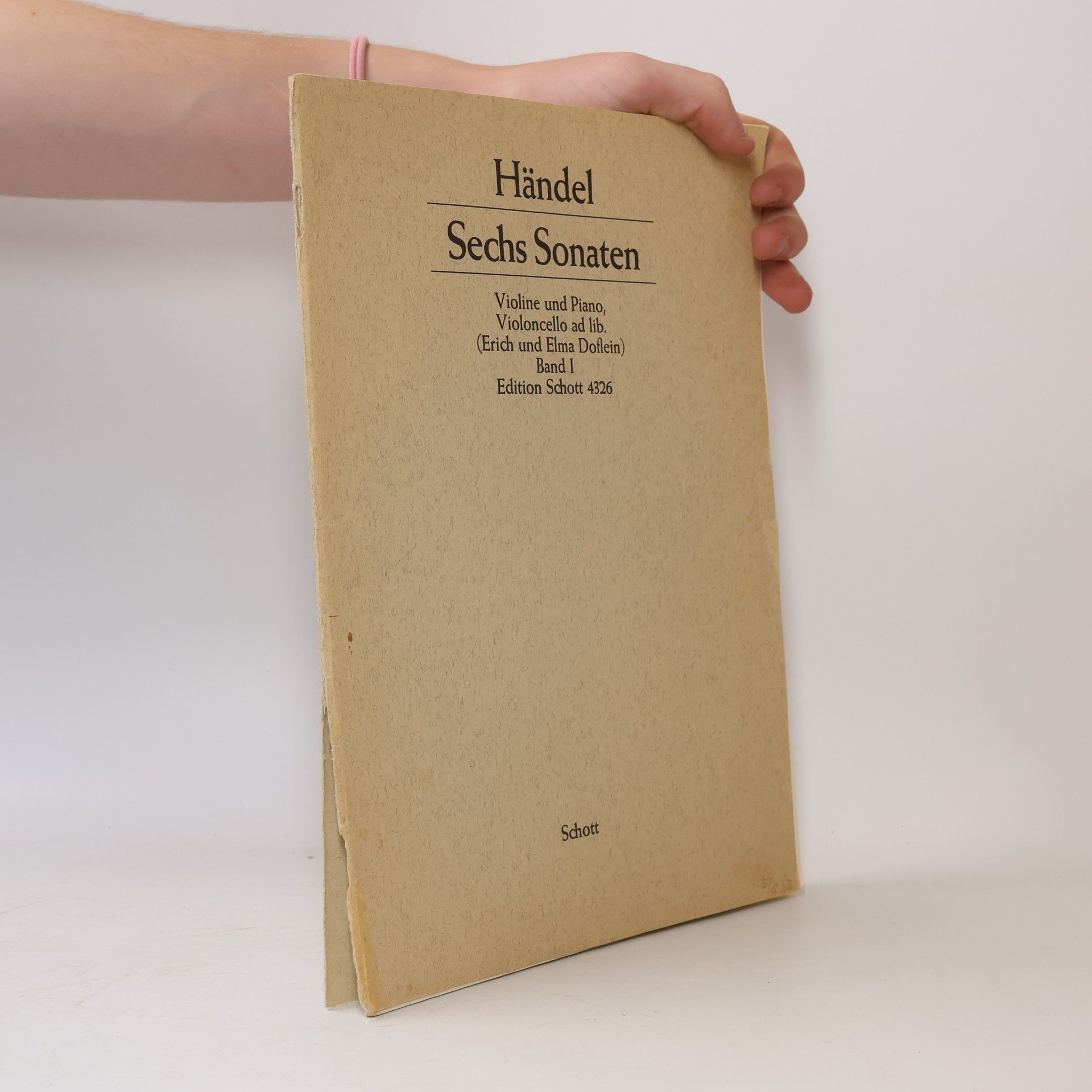George Frideric Handel Sechs Sonaten für Violine und Basso continuo