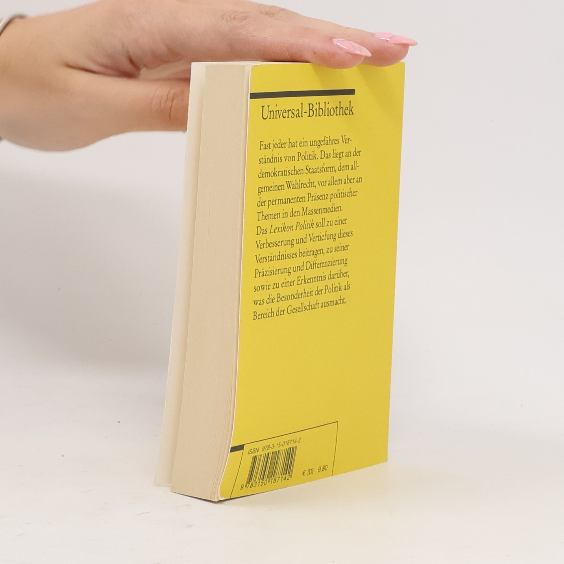 Dieter Fuchs Reclams Universal-Bibliothek: Lexikon Politik
