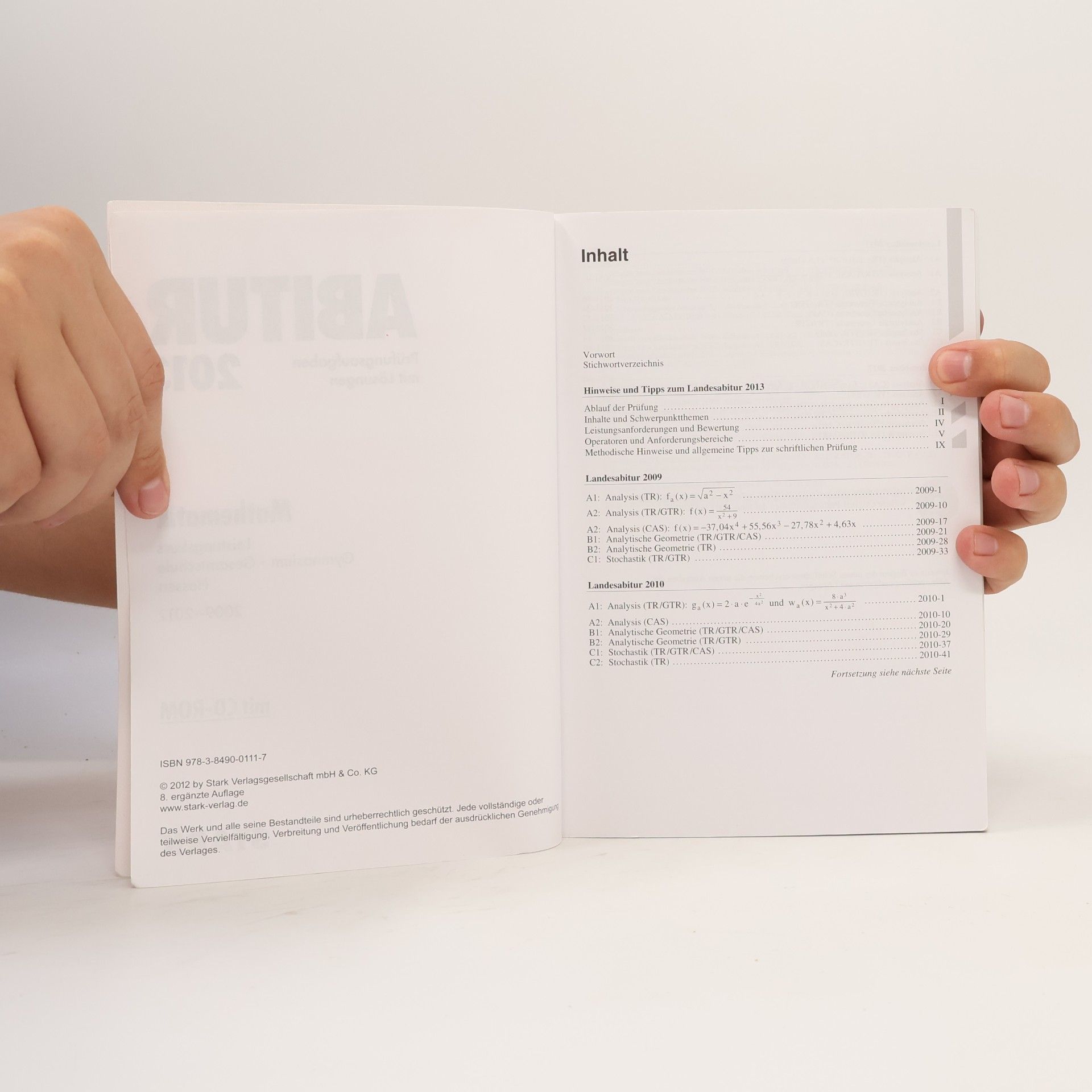 Viola Dengler Abitur-Prüfungsaufgaben Gymnasium Hessen / Mathematik Leistungskurs 2013 mit CD-ROM