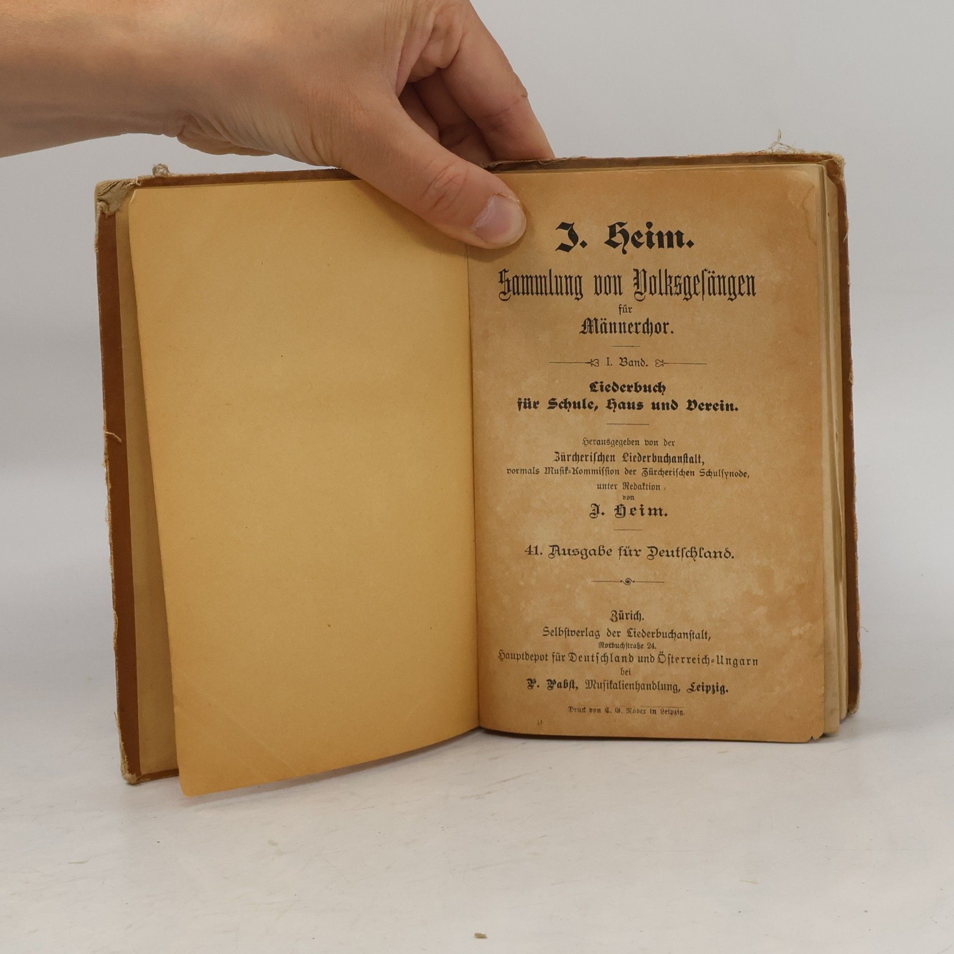Autorenkollektiv Sammlung von Volksgesängen für den Männerchor