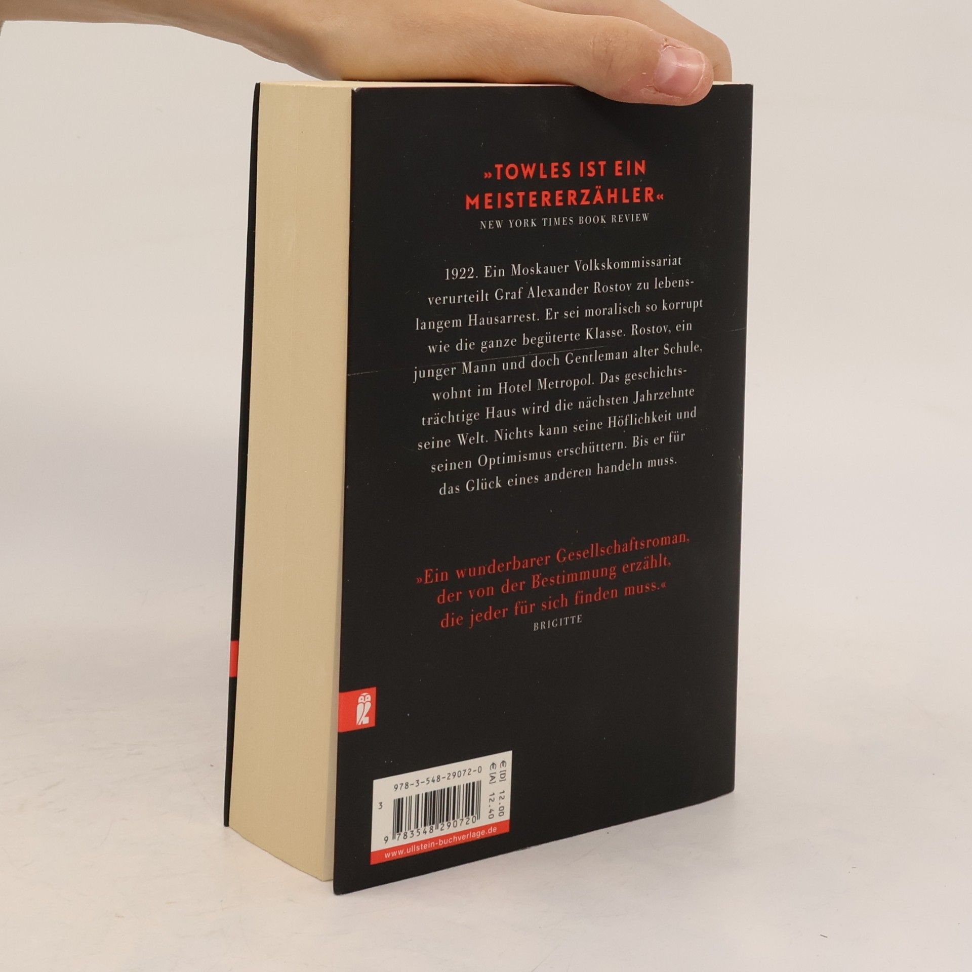 Amor Towles Ein Gentleman in Moskau
