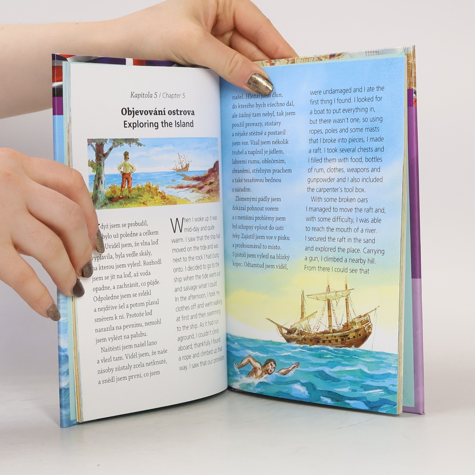 Daniel Defoe Robinson Crusoe. Robinson Crusoe. Dvojjazyčné čtení česko-anglické