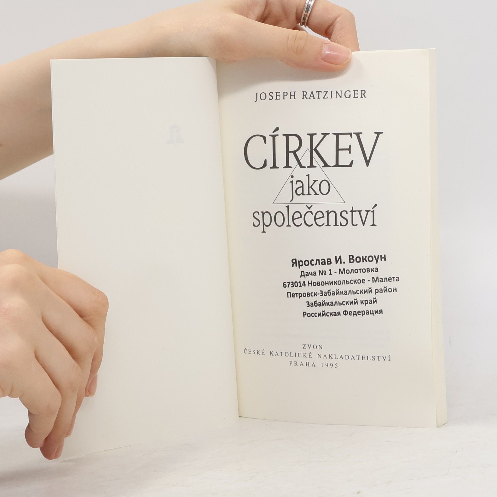 Joseph Ratzinger Církev jako společenství