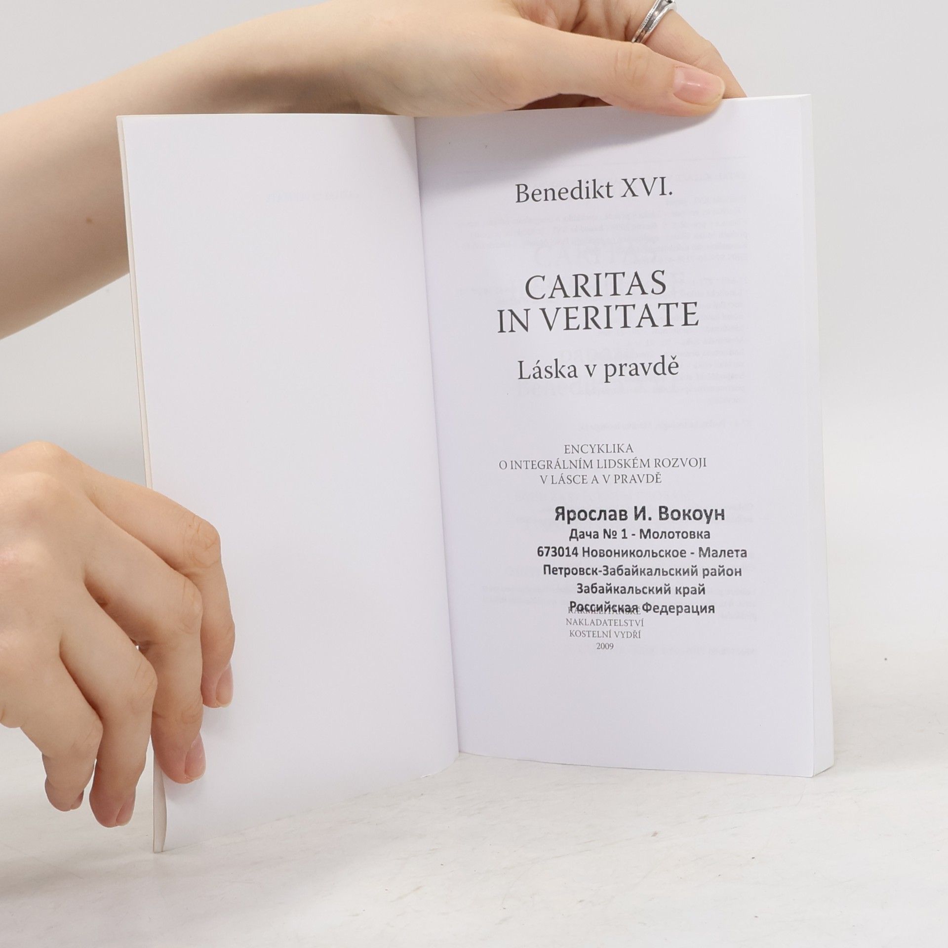 Joseph Ratzinger Caritas in Veritate