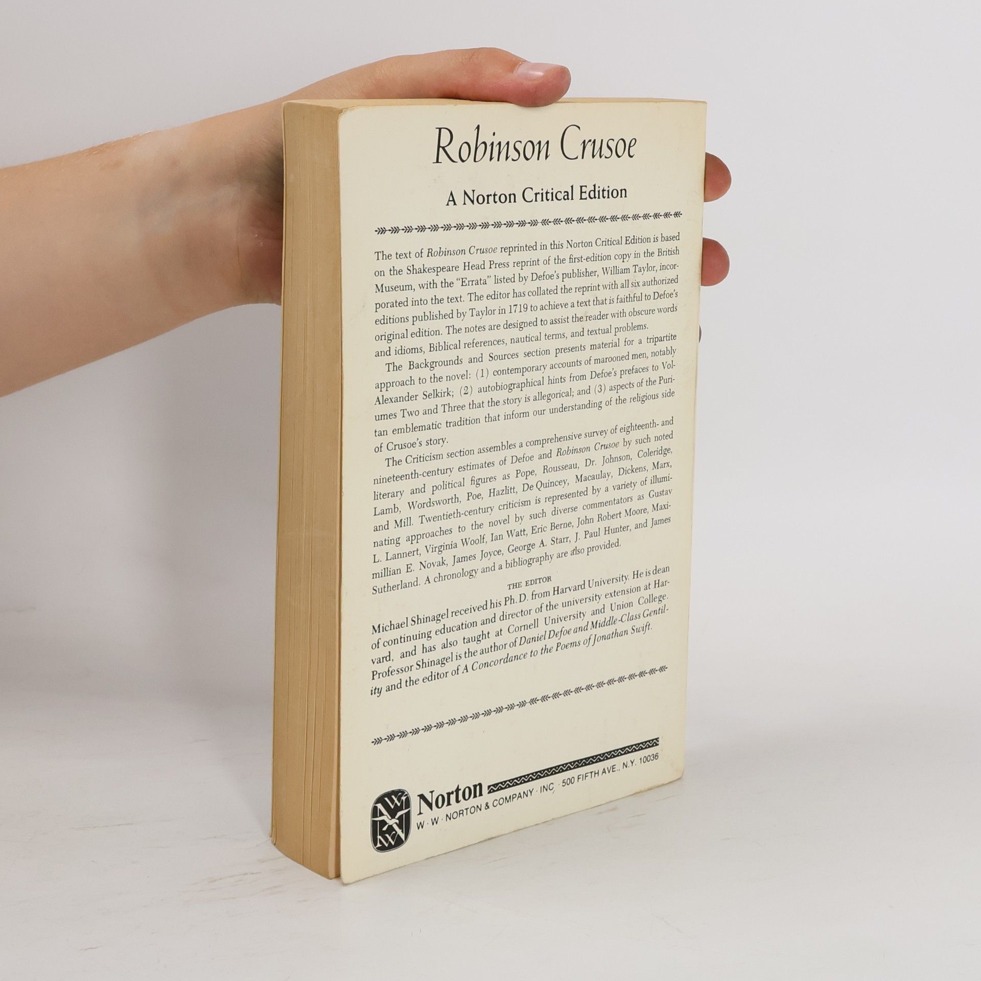 Daniel Defoe Norton Critical Edition: Robinson Crusoe