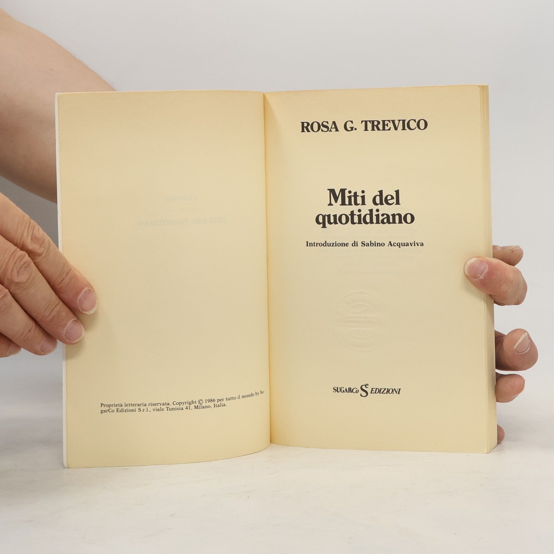 Rosa Giannetta Trevico Miti del quotidiano