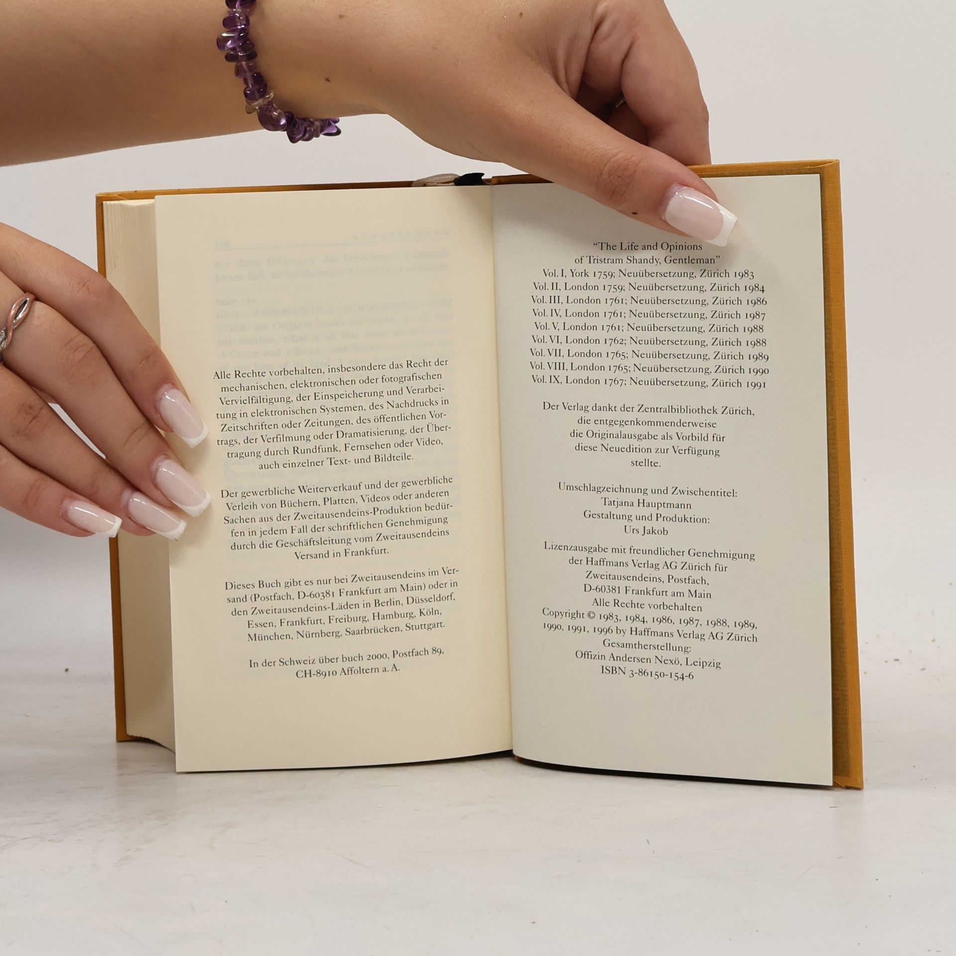 Laurence Sterne Leben und Ansichten von Tristram Shandy
