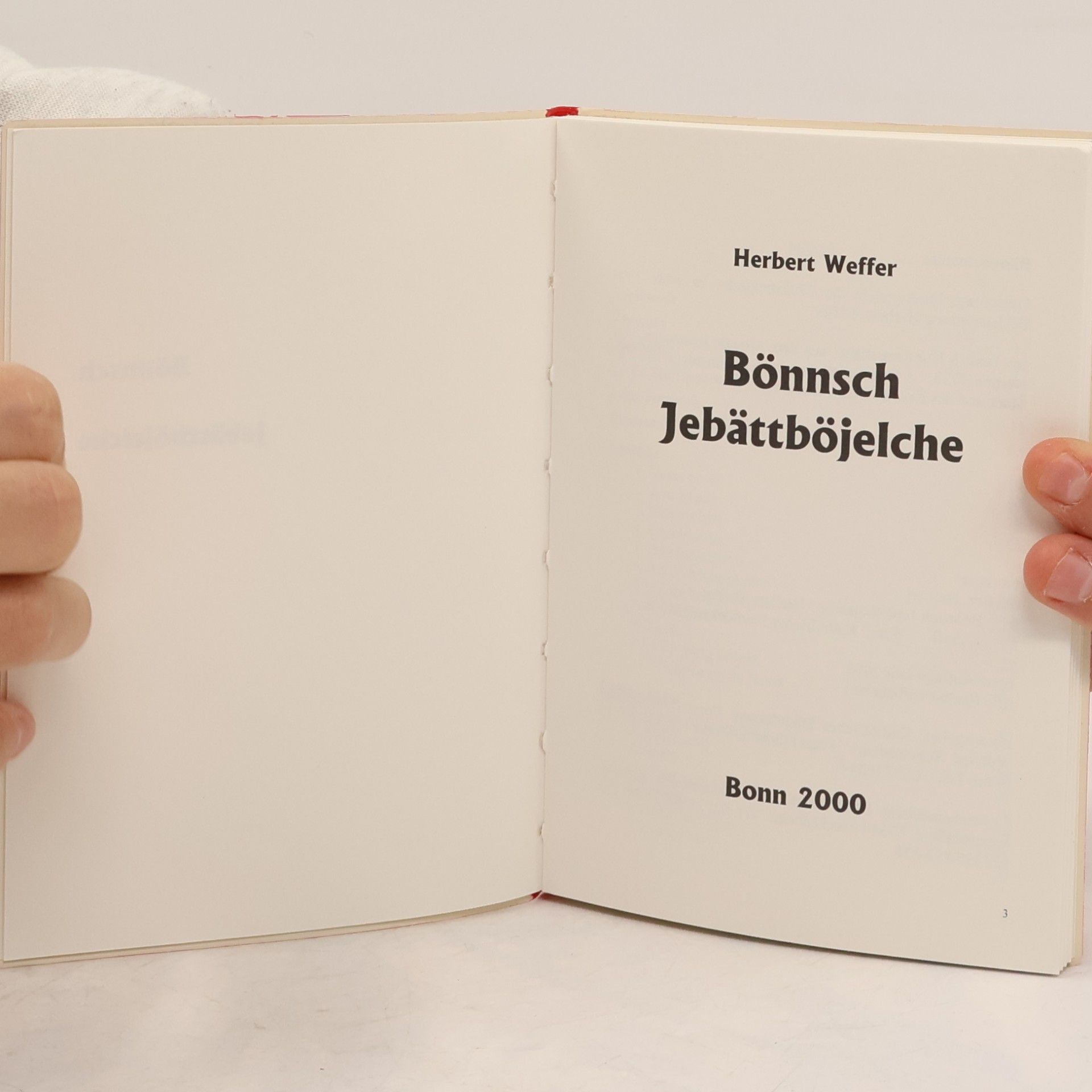 Herbert Weffer Bönnsch Jebättböjelche