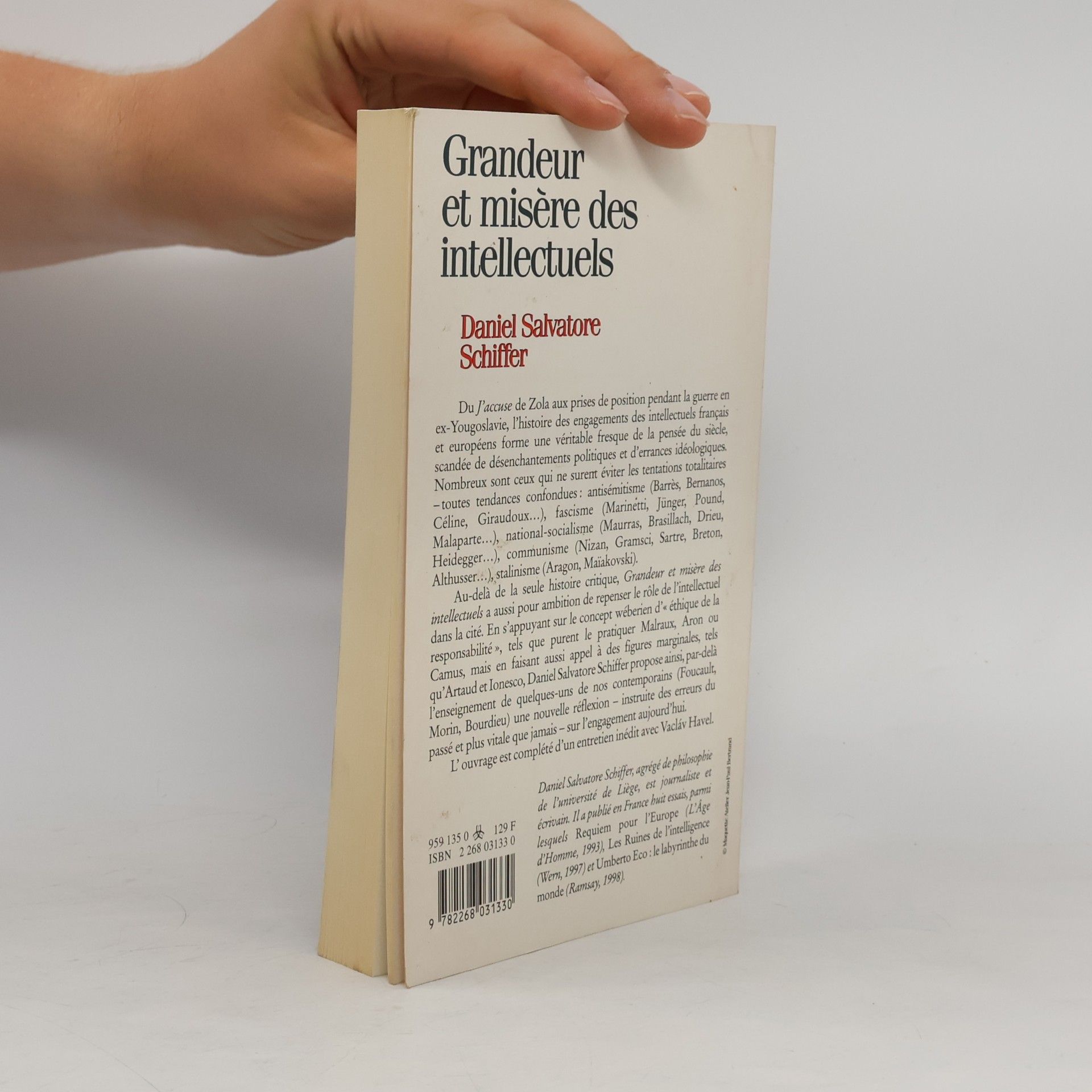 Daniel Salvatore Schiffer Grandeur et misere des intellectuels