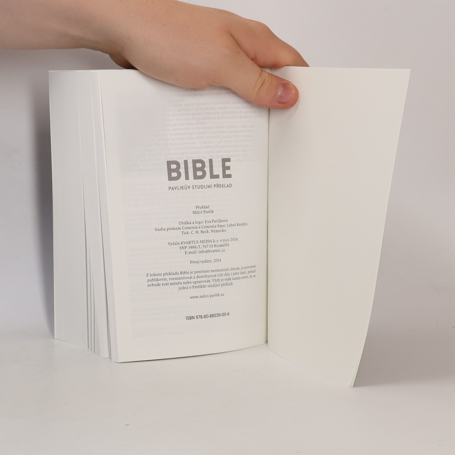 Miloš Pavlík Bible: Pavlíkův studijní překlad