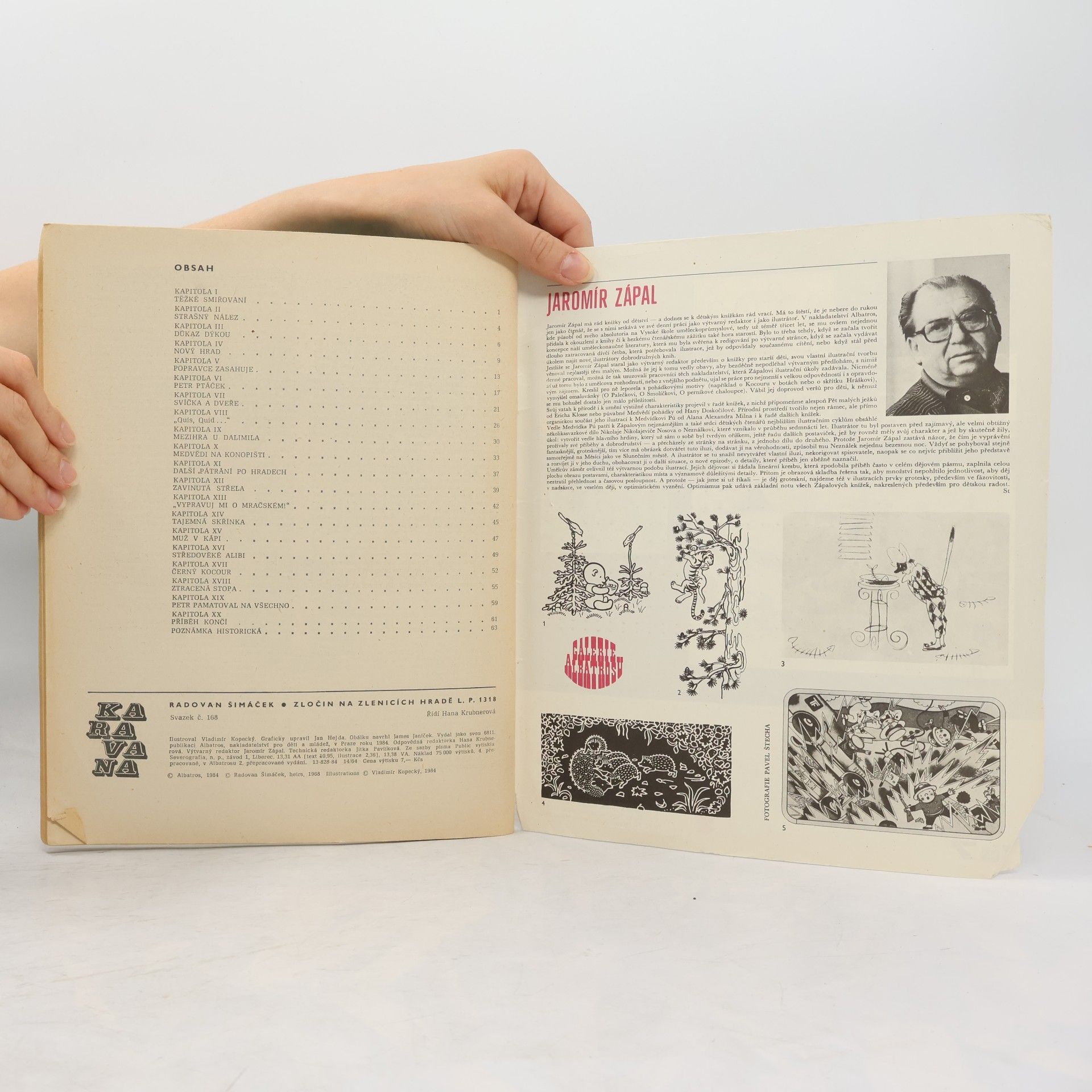 Radovan Šimáček Zločin na Zlenicích hradě L.P. 1318
