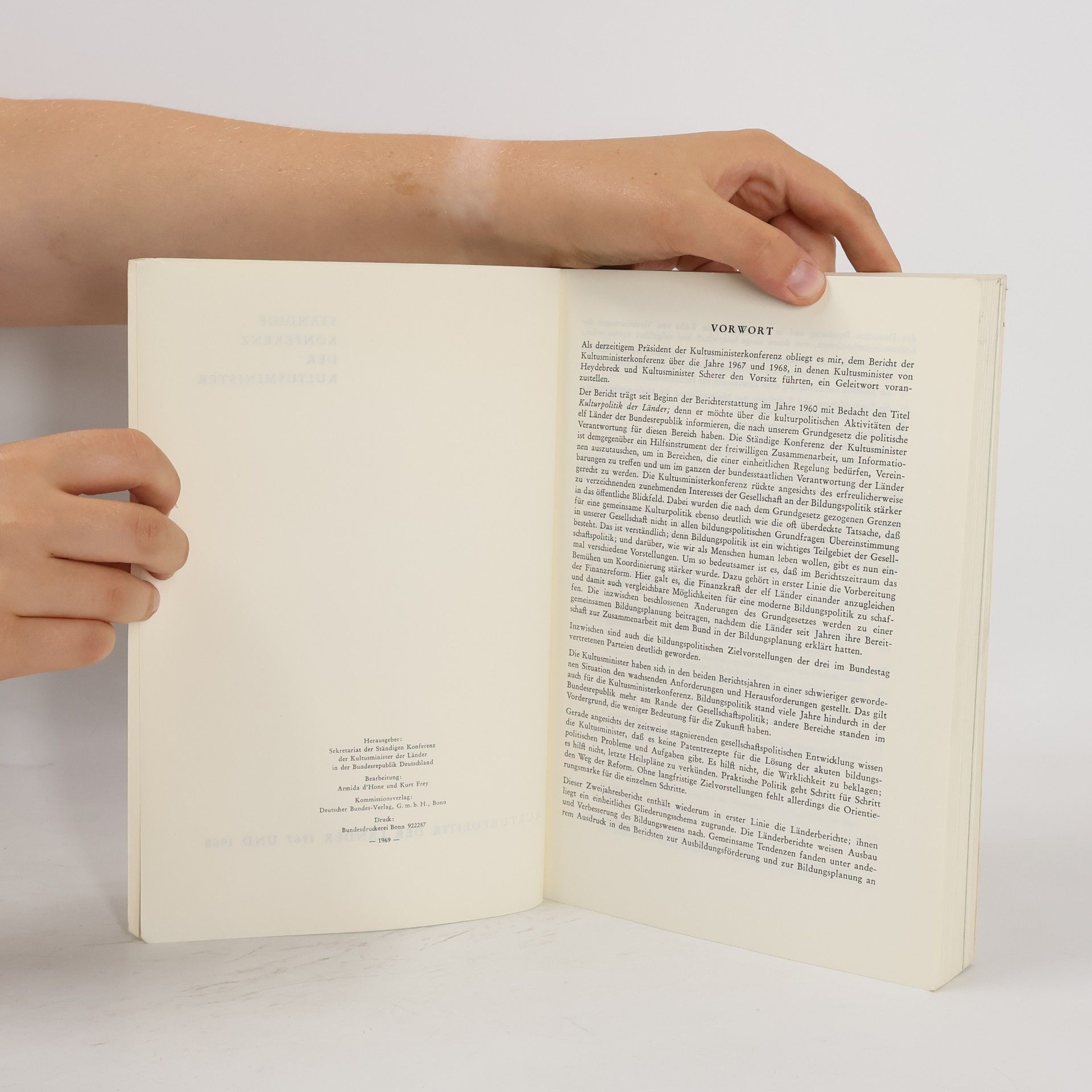 Autorenkollektiv Kulturpolitik der Länder 1967-1968