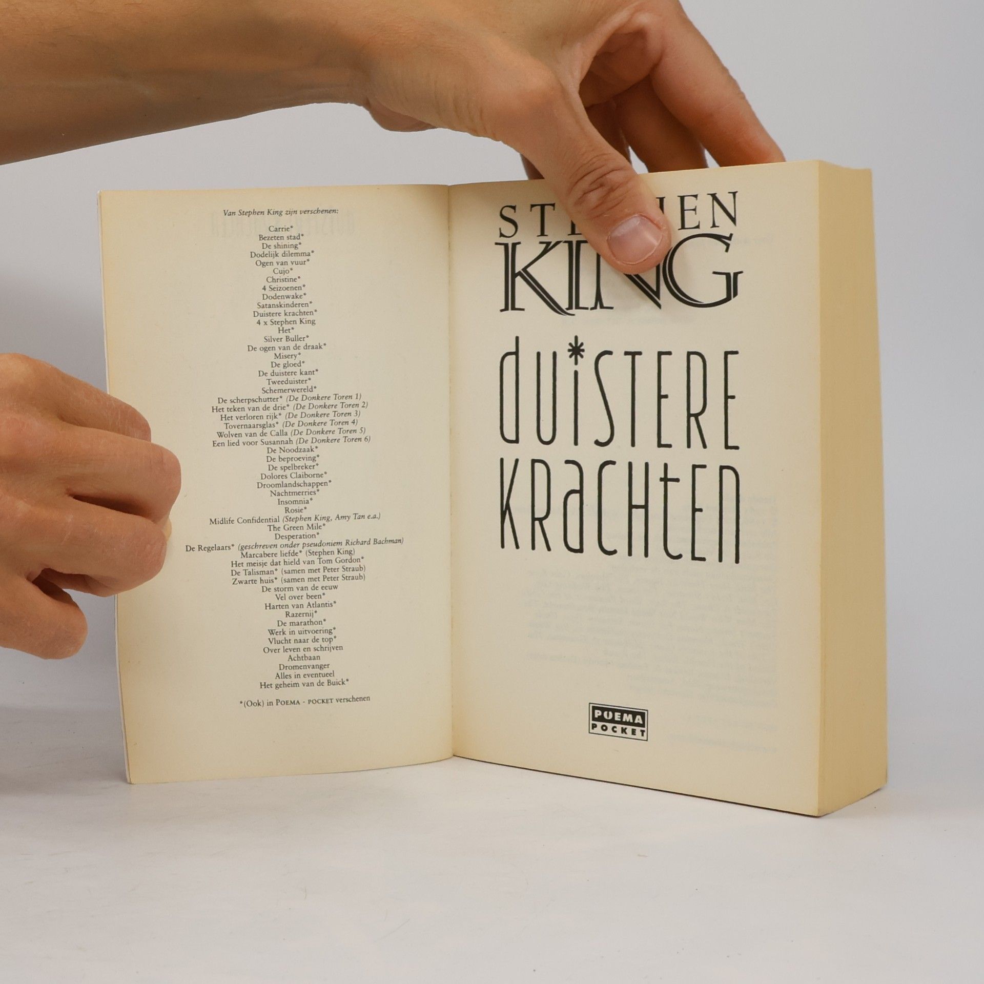 Stephen King Poema Pocket: Duistere krachten