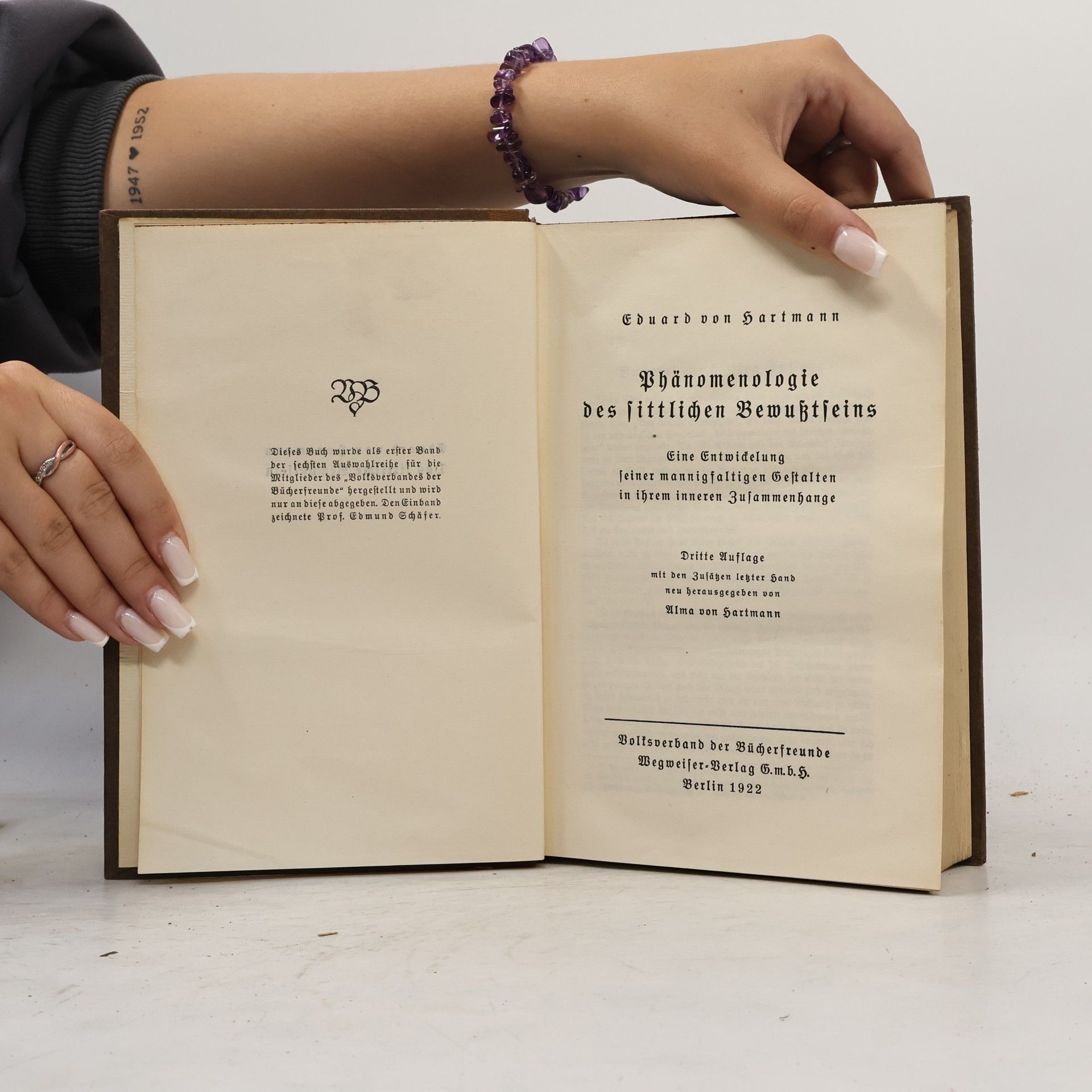 Eduard von Hartmann Phänomenologie des Sittlichen Bewußtseins