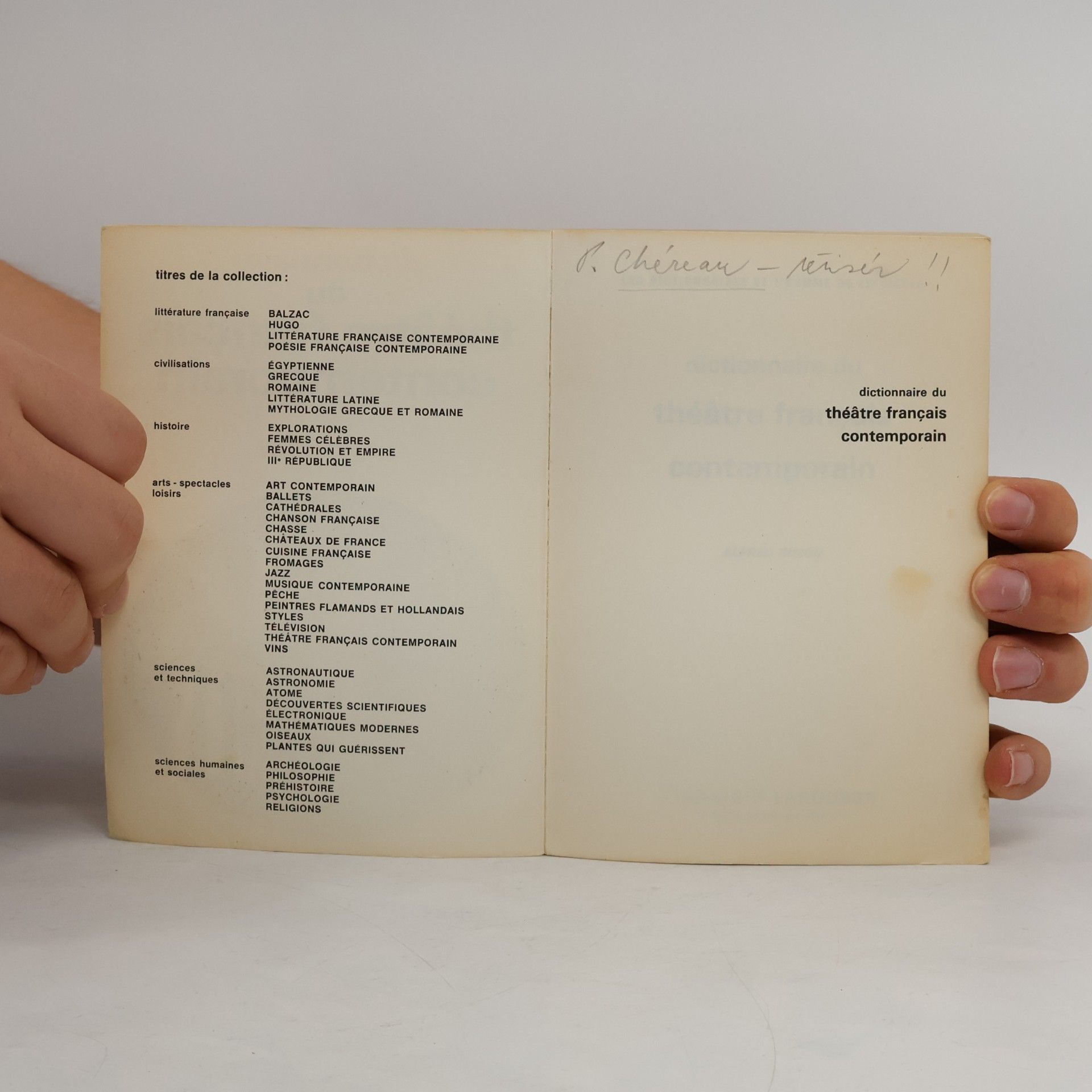 Alfred Simon Dictionnaire du théâtre français contemporain