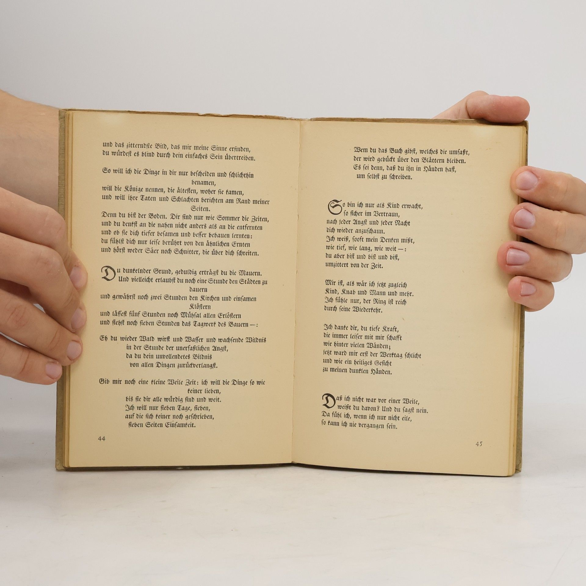 Rainer Maria Rilke Das Stunden Buch enthaltend die drei Bücher. Vom mændischen Leben. Von der Pilgerschaft. Von der Armuth und vom Tode