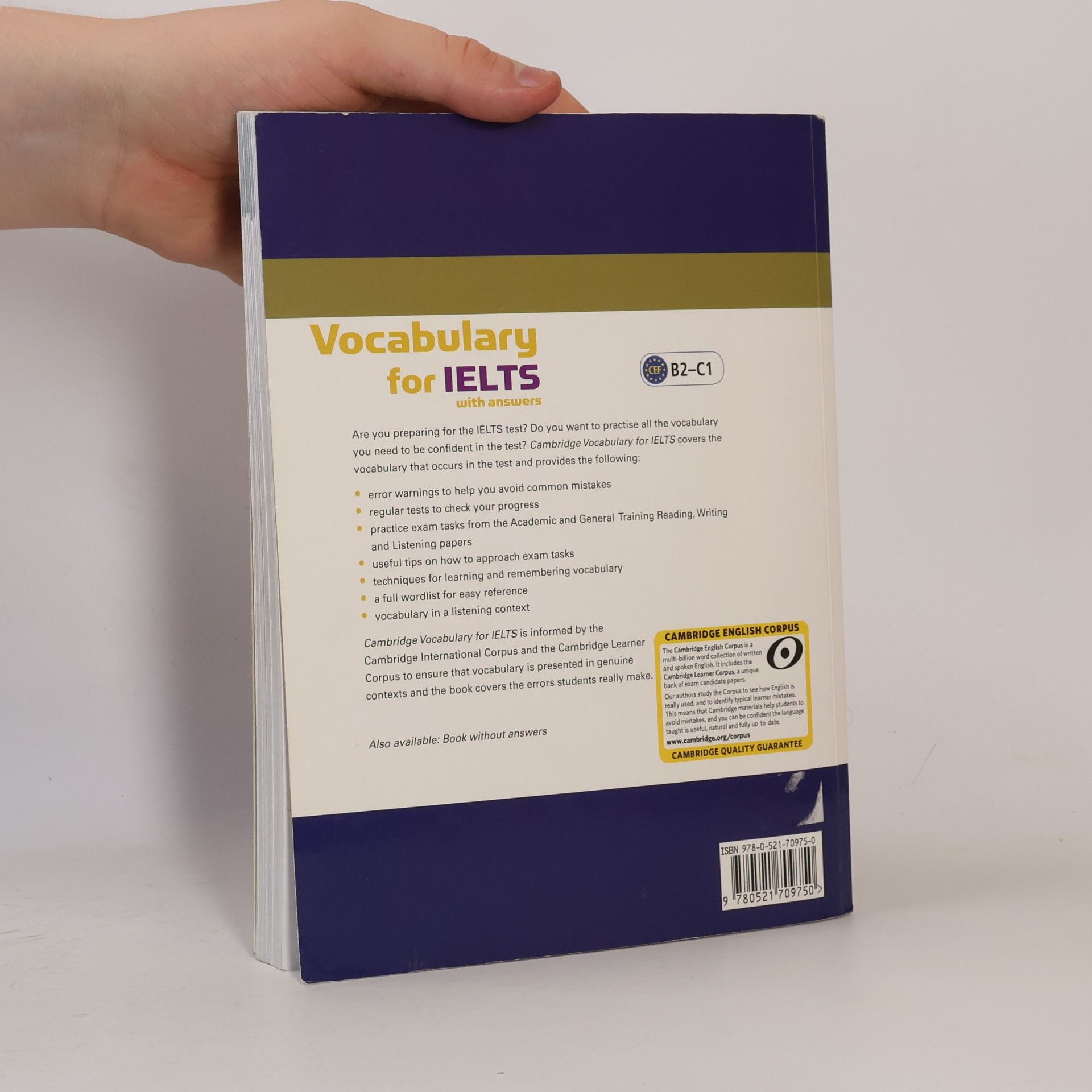 Pauline Cullen Cambridge vocabulary for IELTS with answers: Self-study vocabulary practice