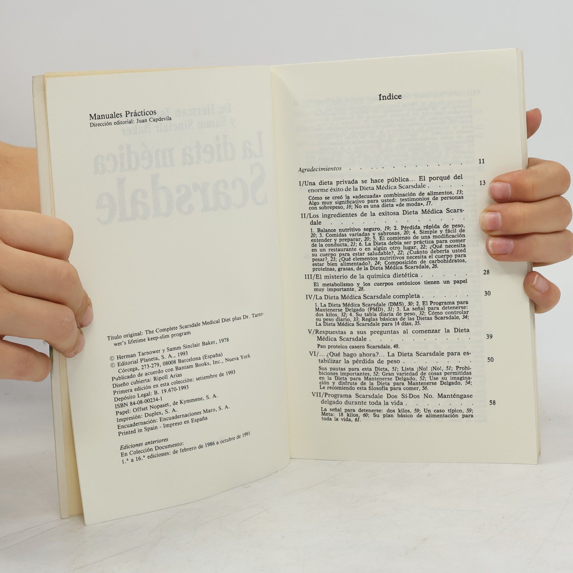 Herman Tarnower La dieta médica Scarsdale/The Complete Scarsdale Medical Diet - 17ª edición, 163.000 ejemplares