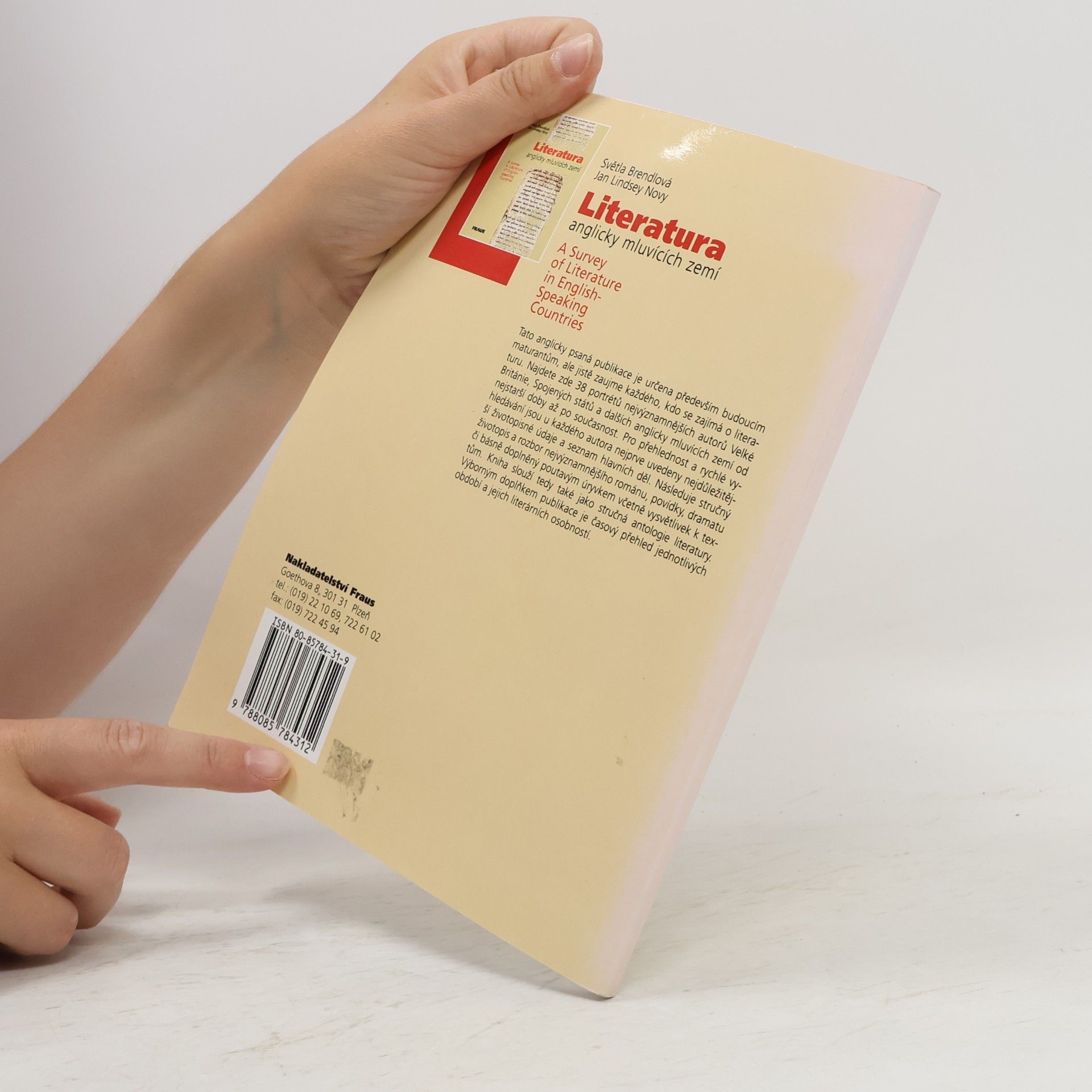 Světla Brendlová Literatura anglicky mluvících zemí. A survey of Literature in English-Speaking Countries