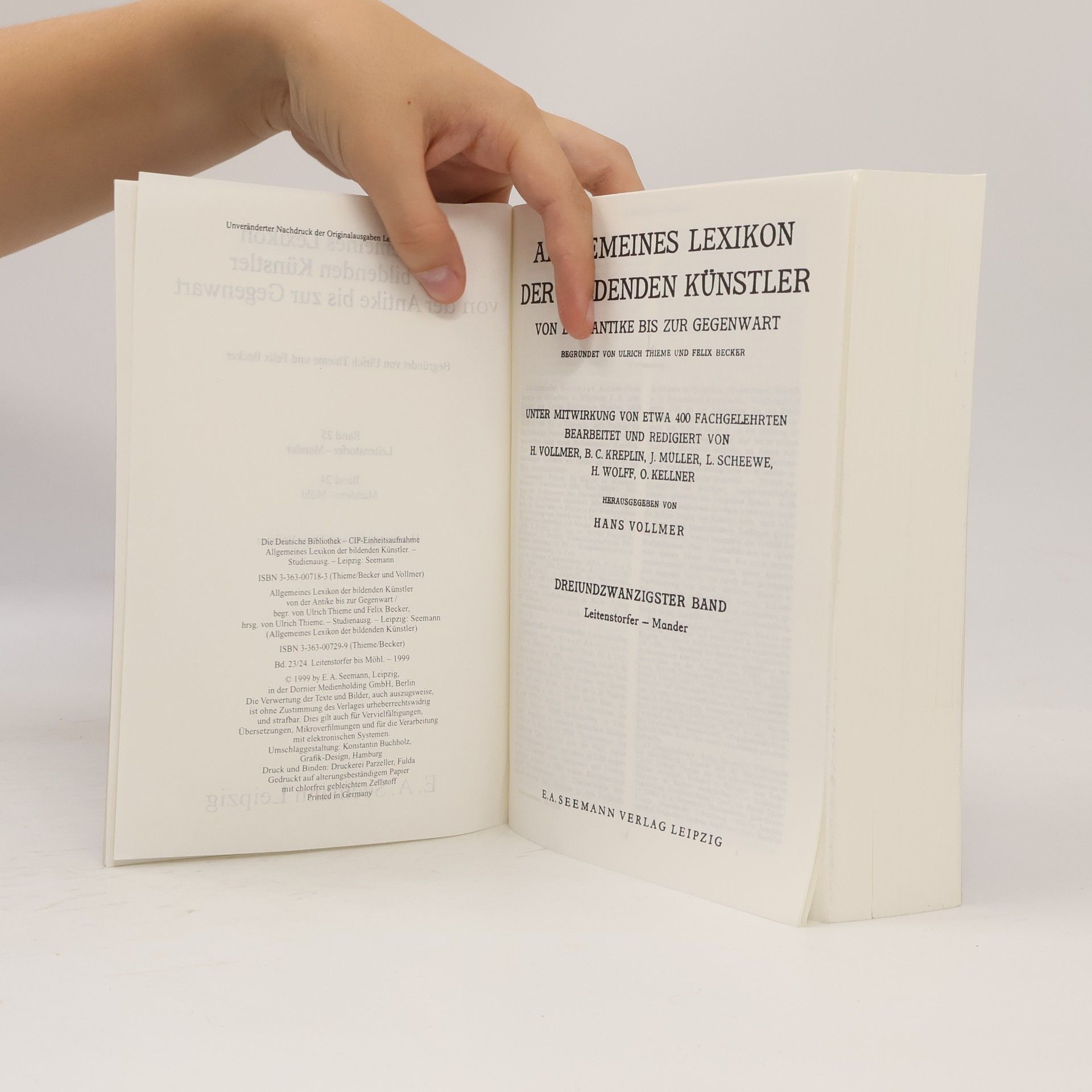 Autorenkollektiv Allgemeines Lexikon der bildenden Künstler von der Antike zur Gegenwart. 23/2024