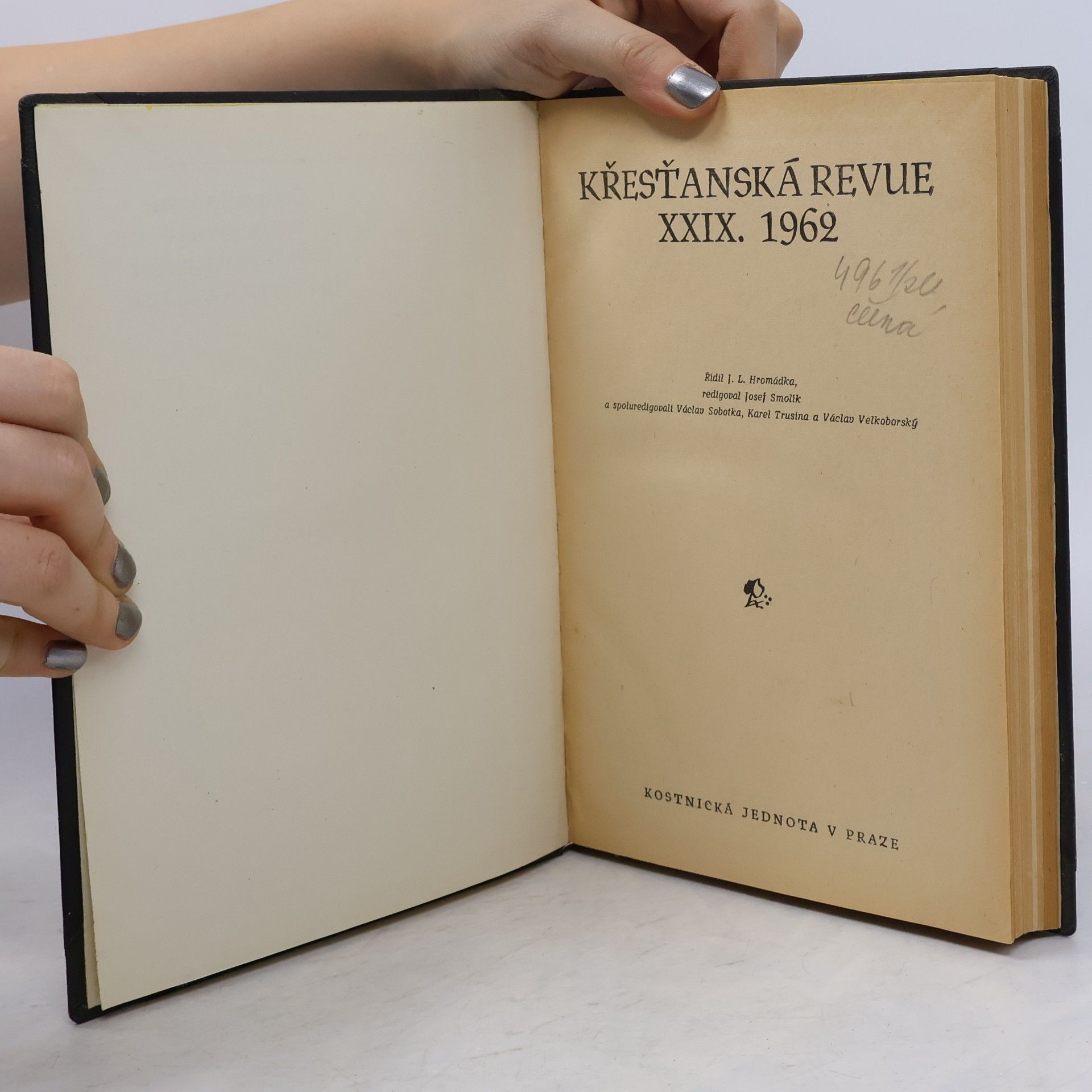 Hromádka J. L. Křesťanská revue XXIX.