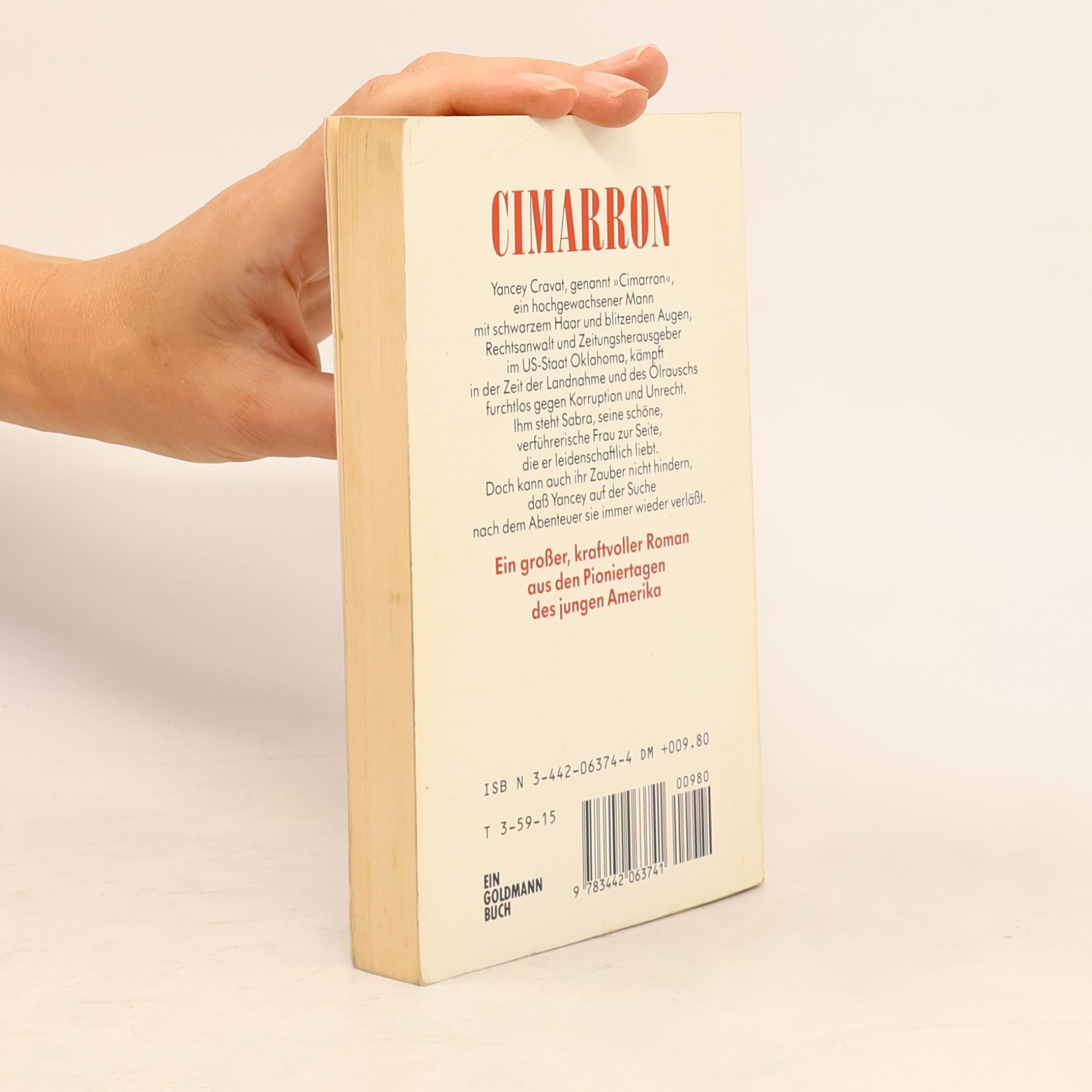Edna Ferber Cimarron. Roman.