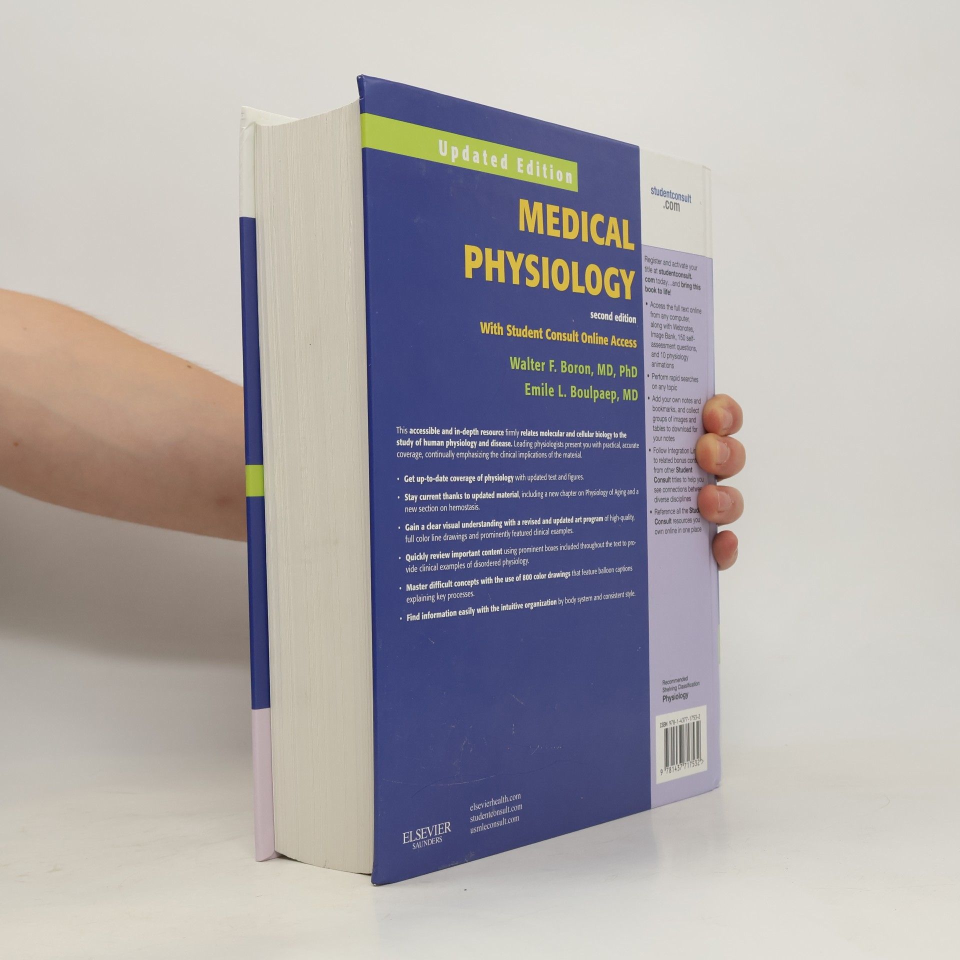 Walter F. Boron Medical physiology. A cellular and molecular approach (second, updated edition)