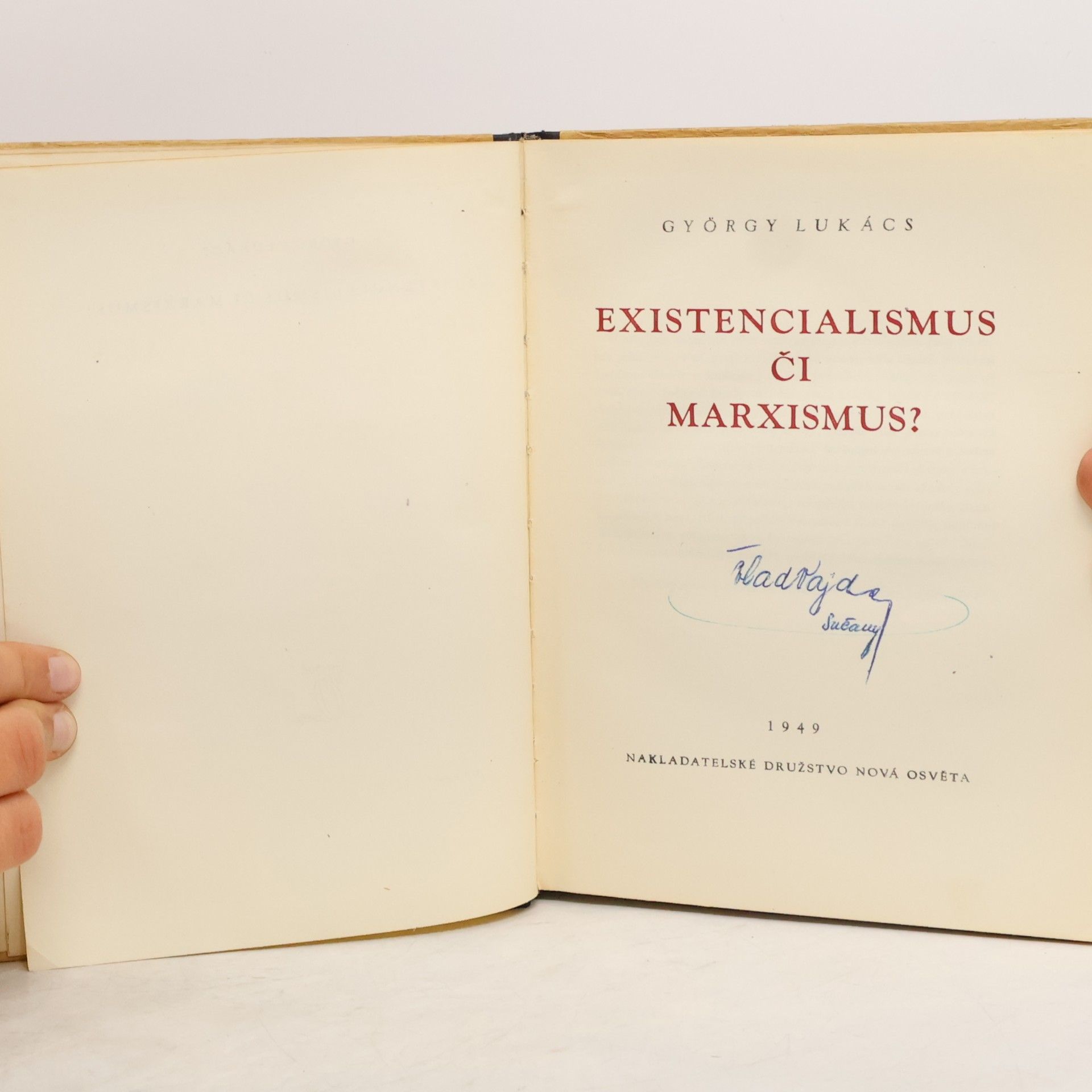 Georg Lukács Existencialismus či marxismus?