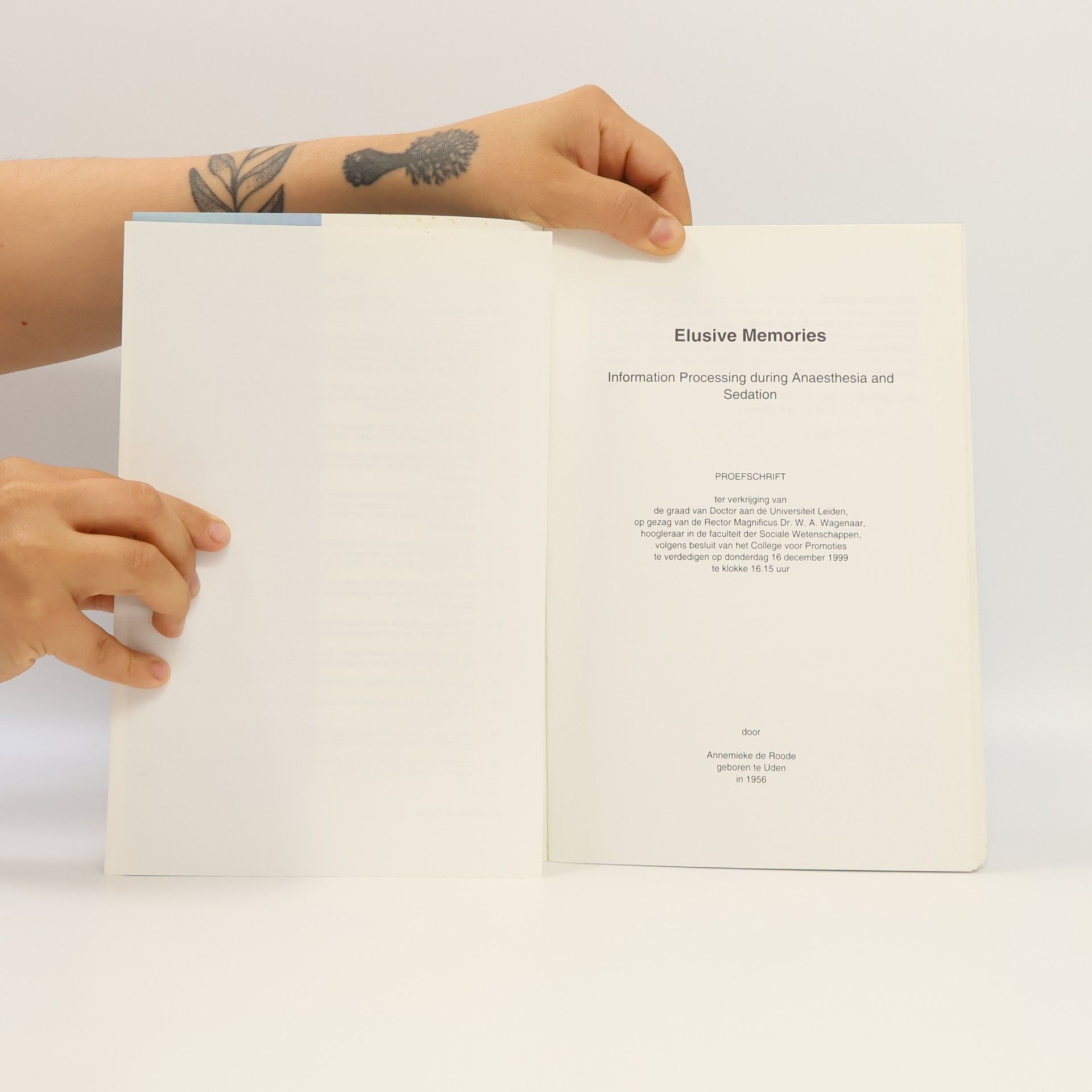 A. de Roode Elusive Memories
