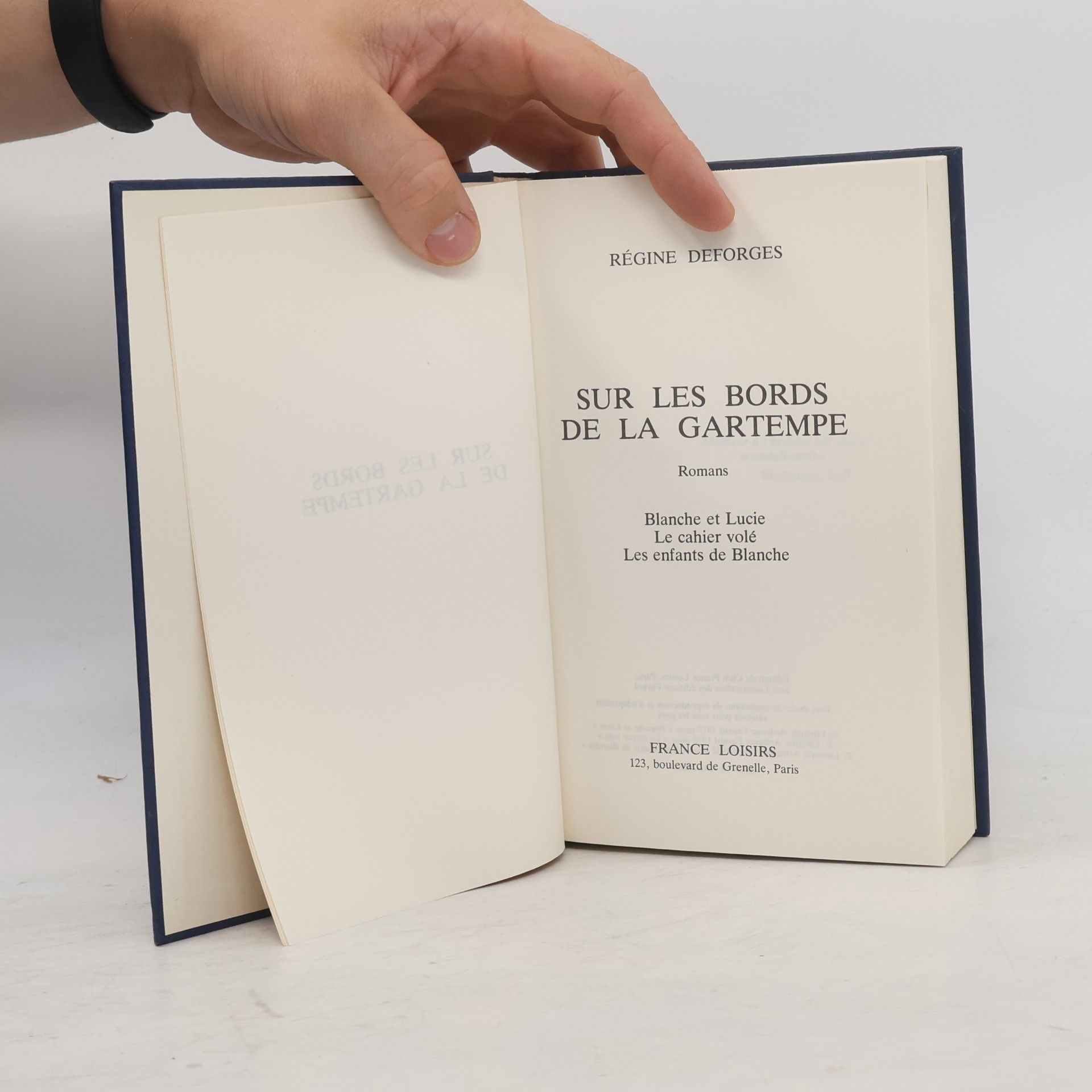 Régine Deforges Sur les bords de la Gartempe
