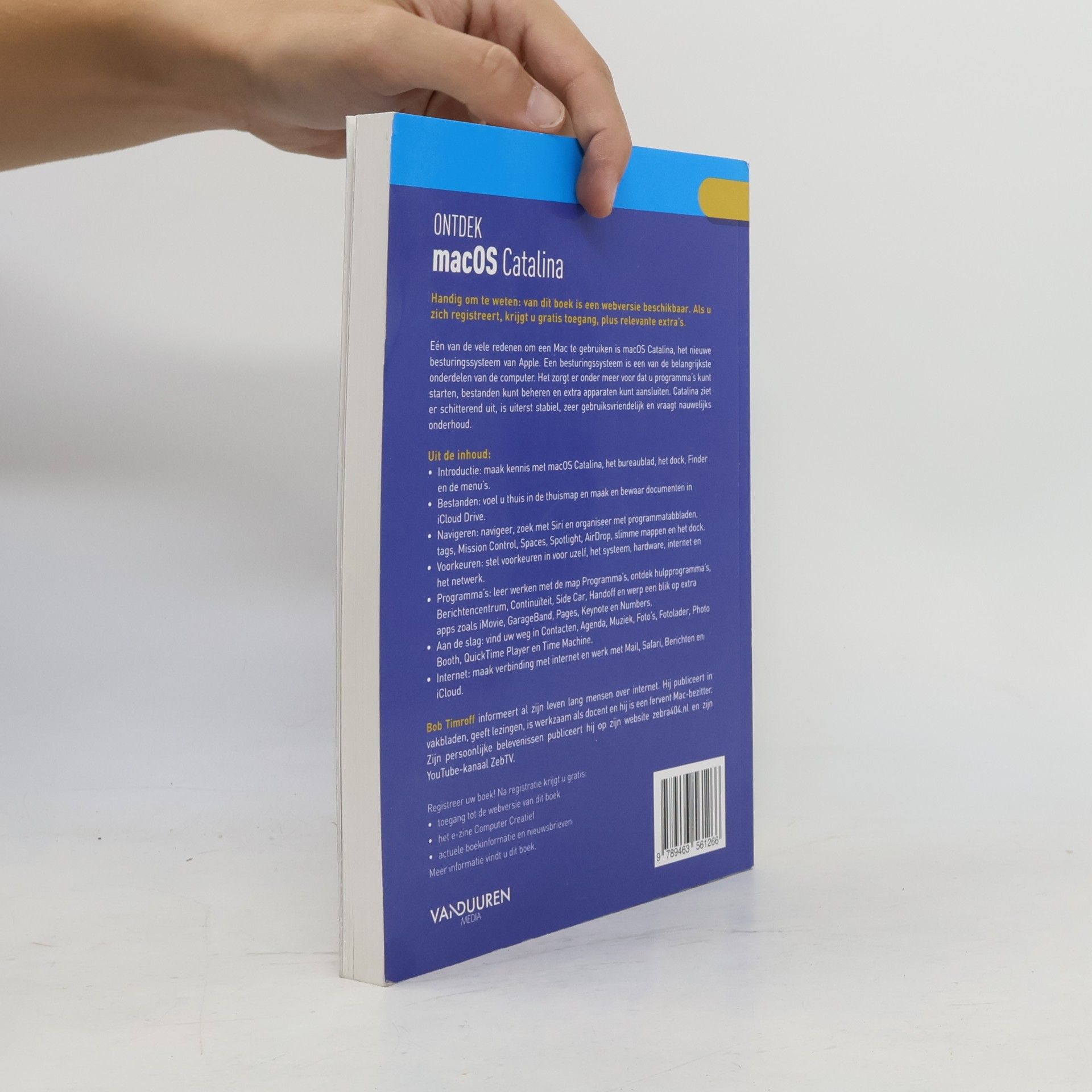 Bob Timroff Ontdek macOS Catalina - Geheel herziene editie inclusief gratis webversie van het boek