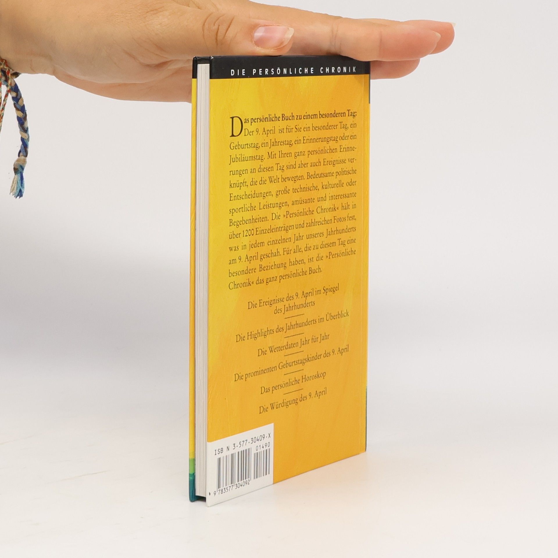 Die Persönliche Chronik, in 366 Bdn., 9. April
