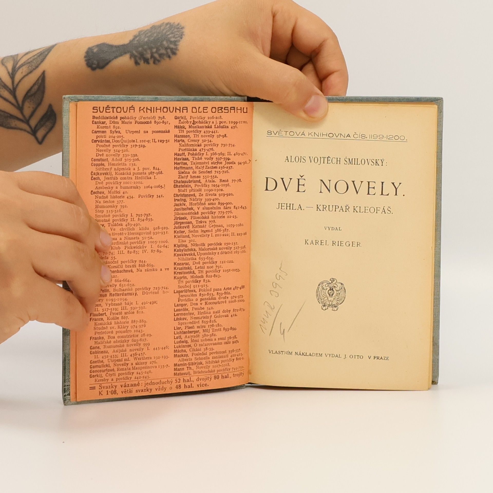 Alois Vojtěch Šmilovský Dvě novely