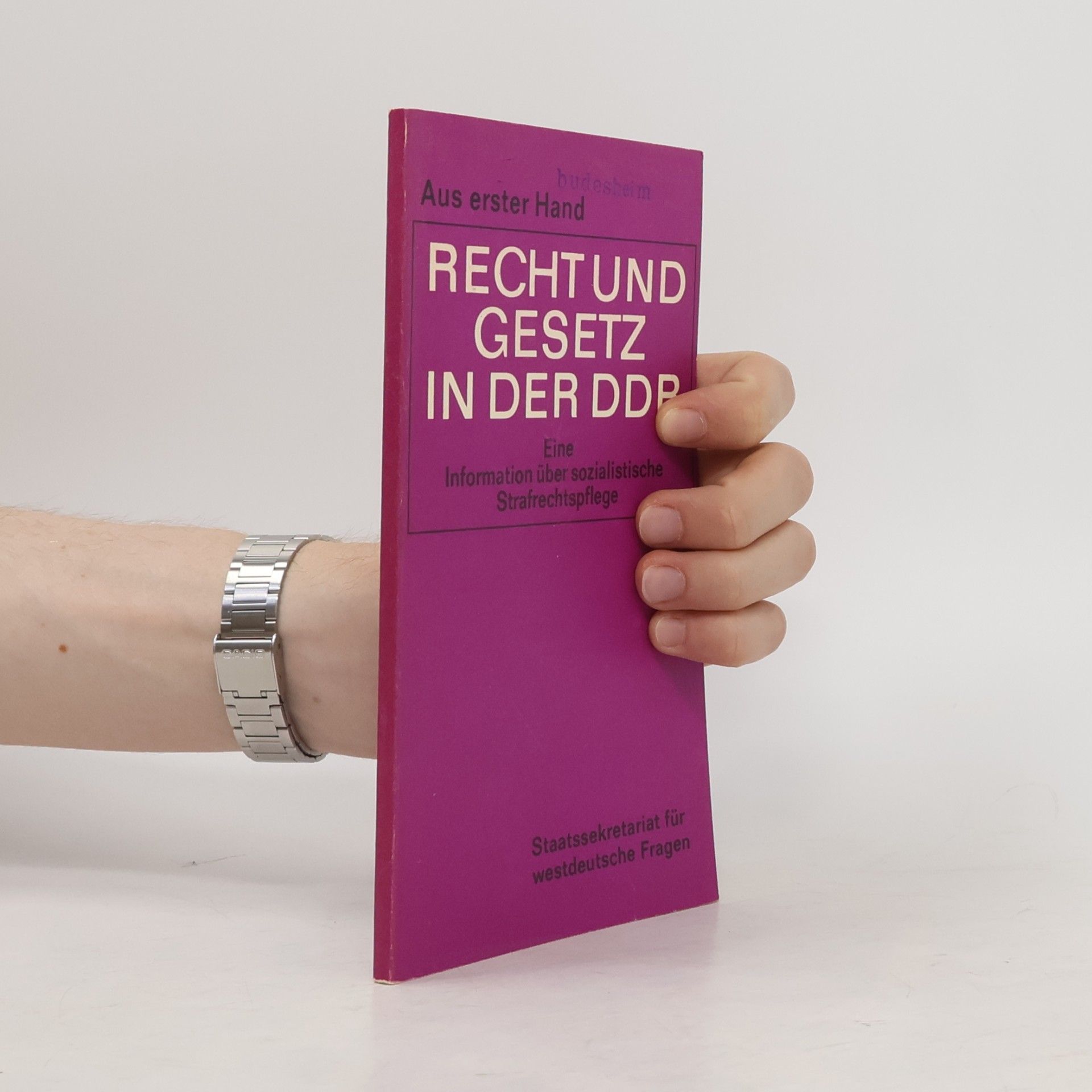 Tord Riemann Recht und Gesetz in der DDR