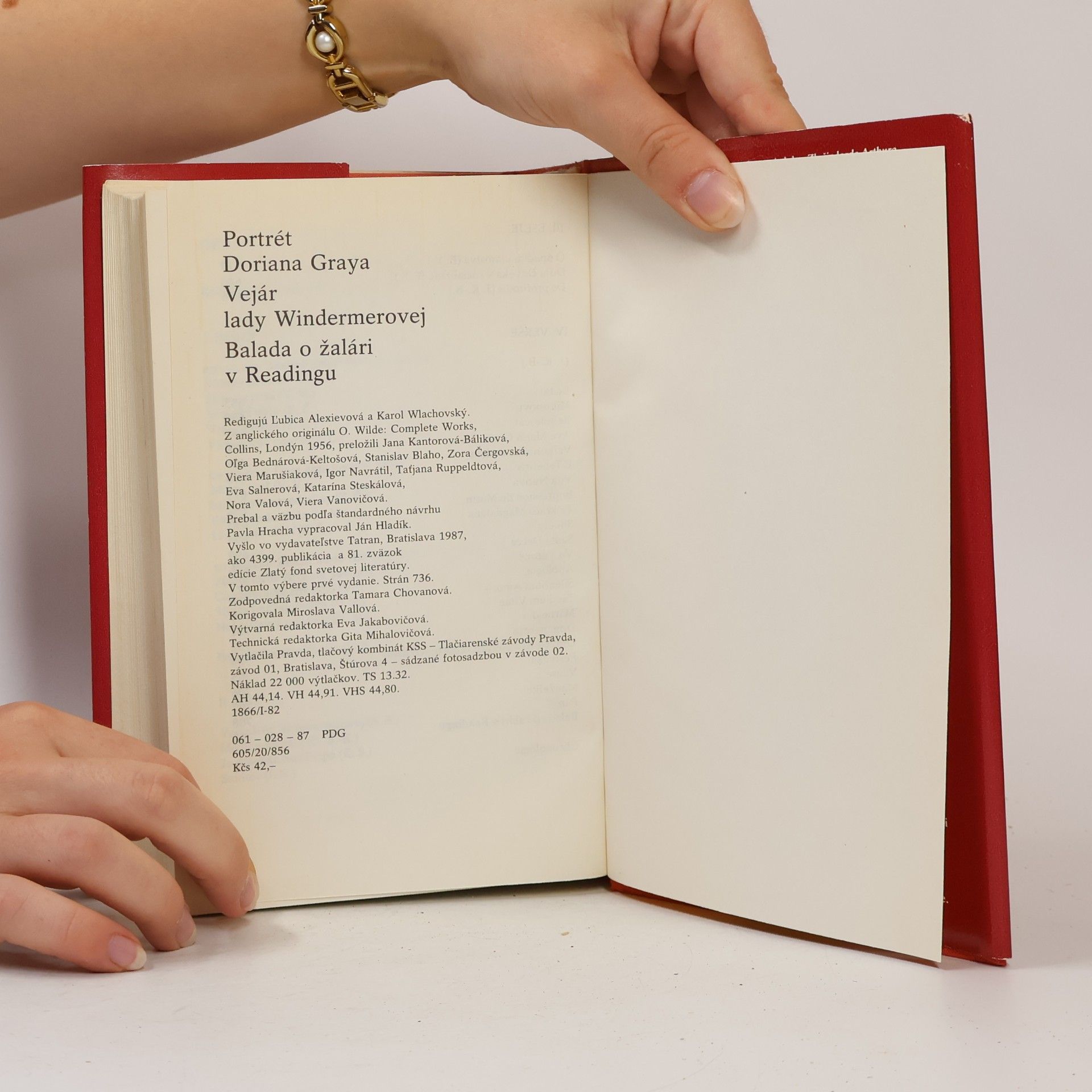Oscar Wilde Portrét Doriana Graya. Vejár lady Windermerovej. Balada o žalári v Readingu