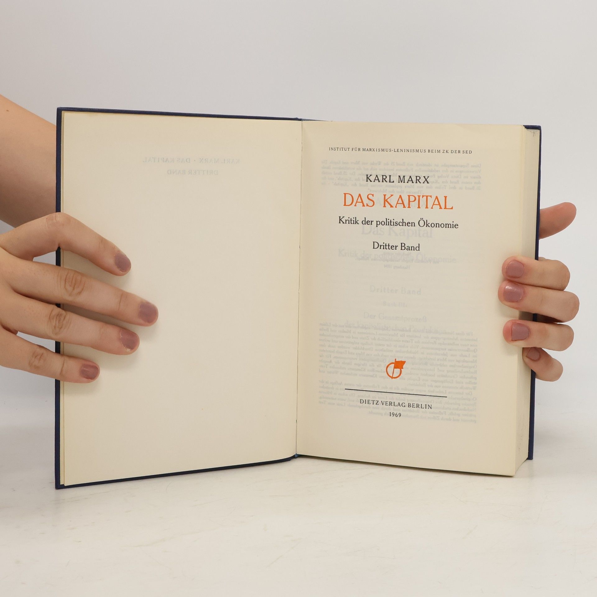 Karl Marx Das Kapital. Dritter Band