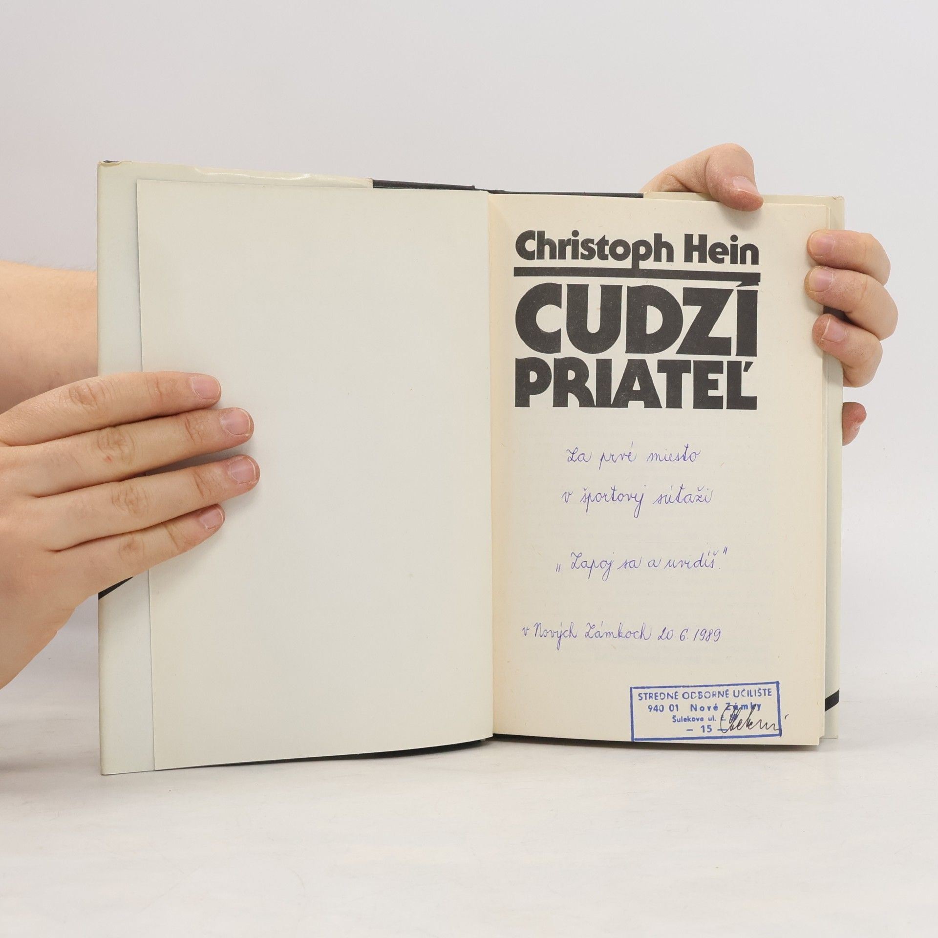 Christoph Hein Cudzí priateľ
