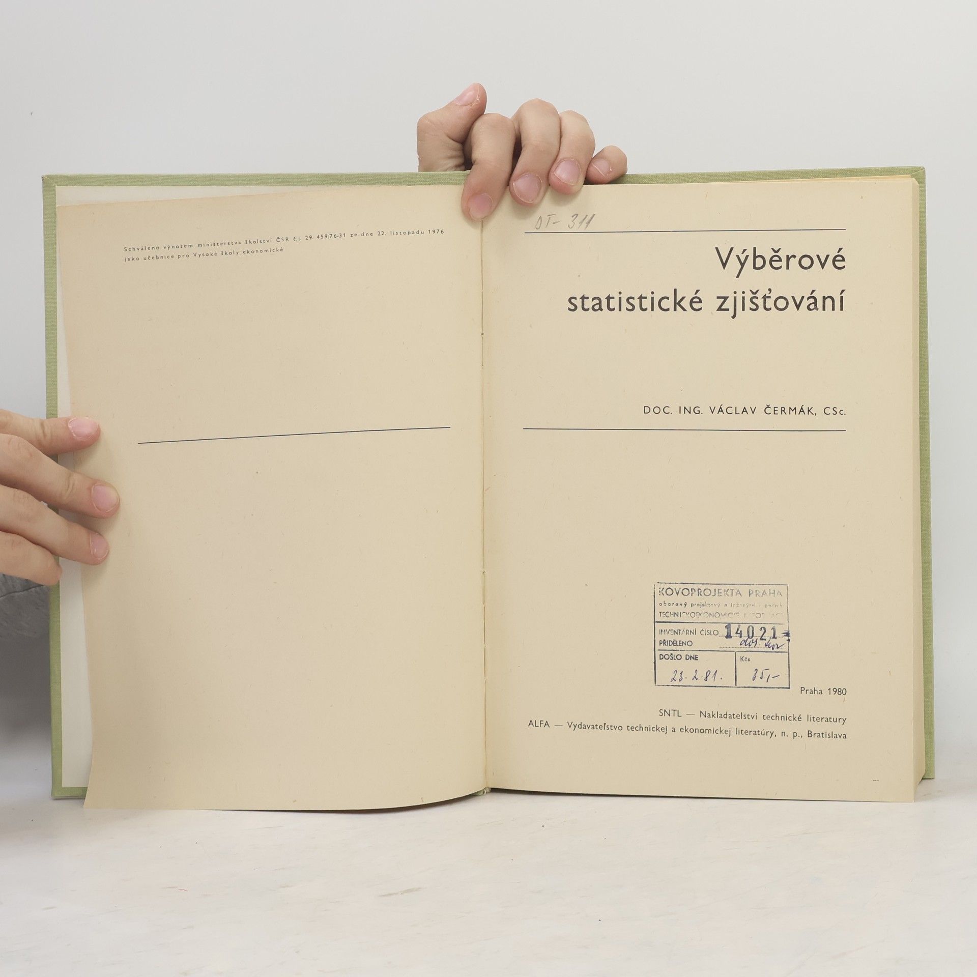 Václav Čermák Výběrové statistické zjišťování