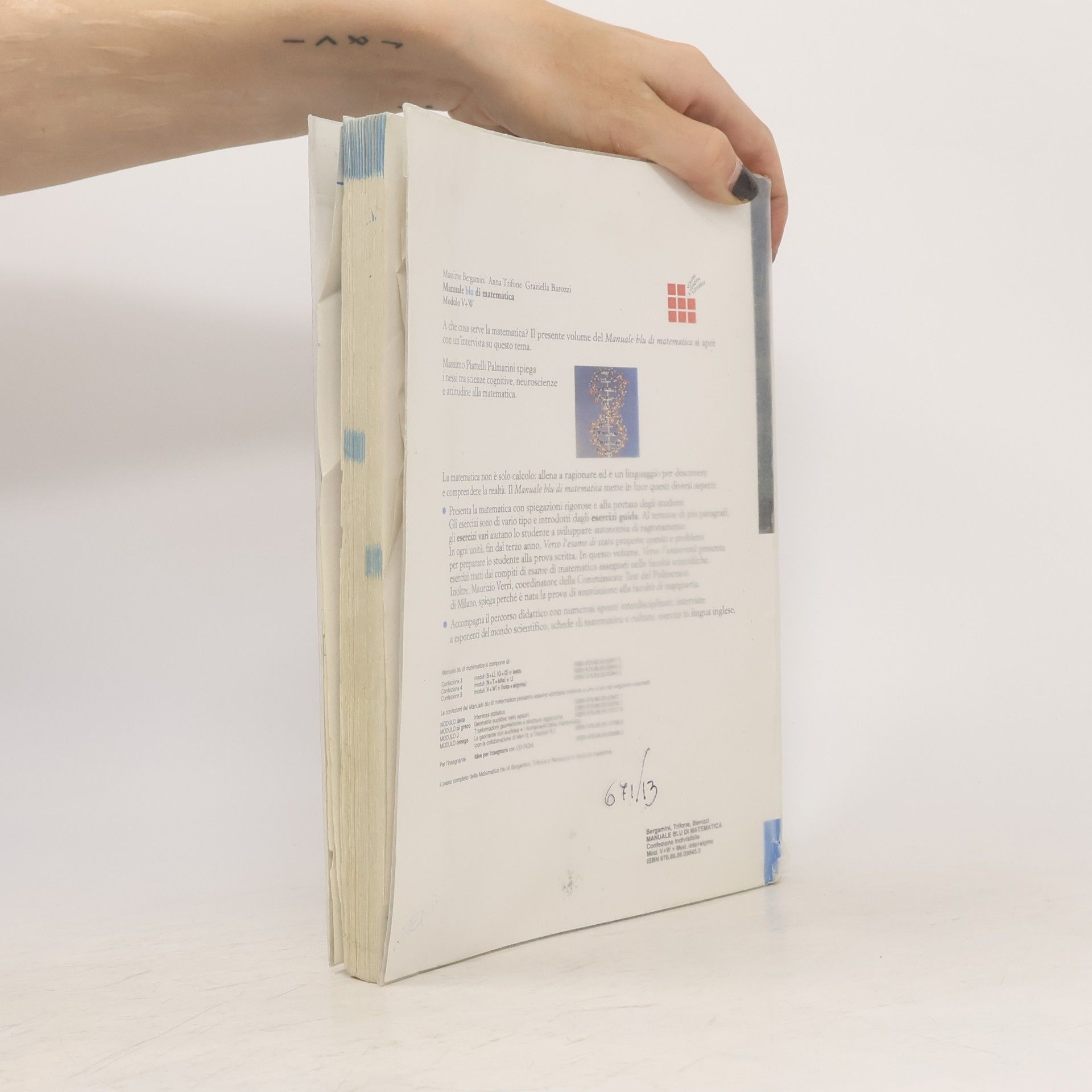 Massimo Bergamini Manuale blu di matematica. Modulo V-W-Iota-Sigma. Per le Scuole superiori