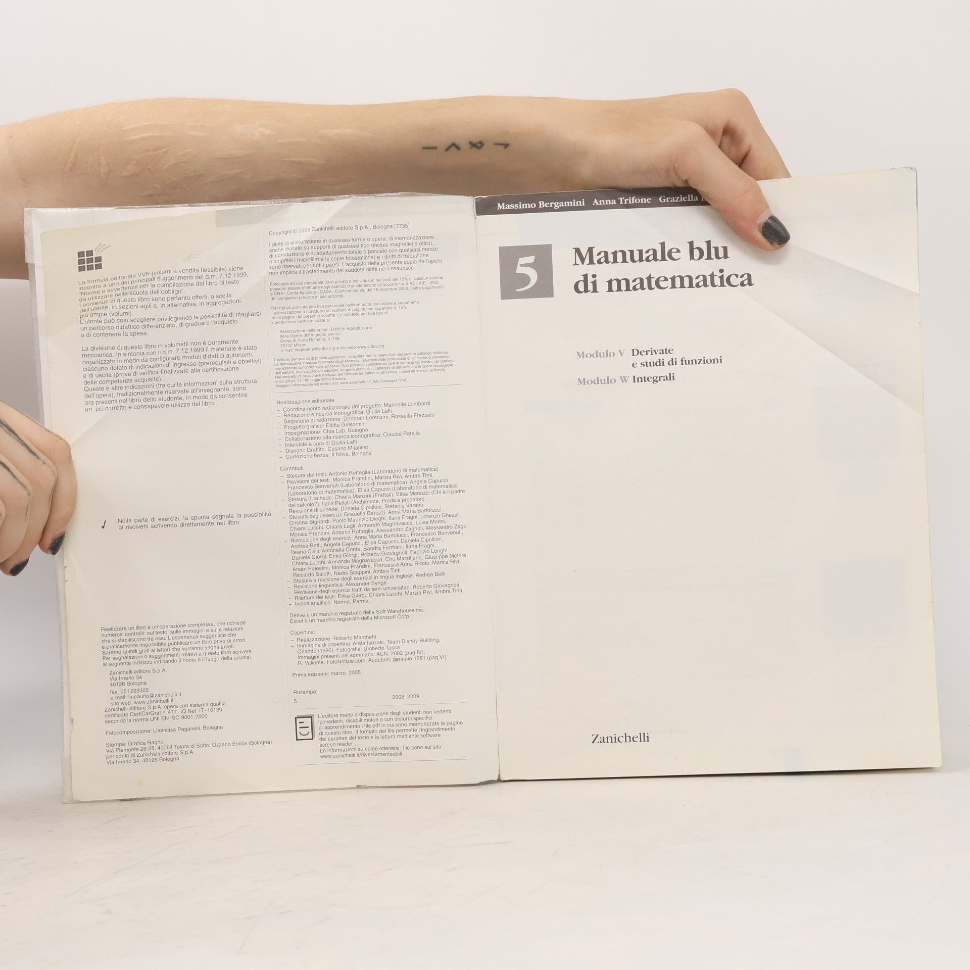 Massimo Bergamini Manuale blu di matematica. Modulo V-W-Iota-Sigma. Per le Scuole superiori