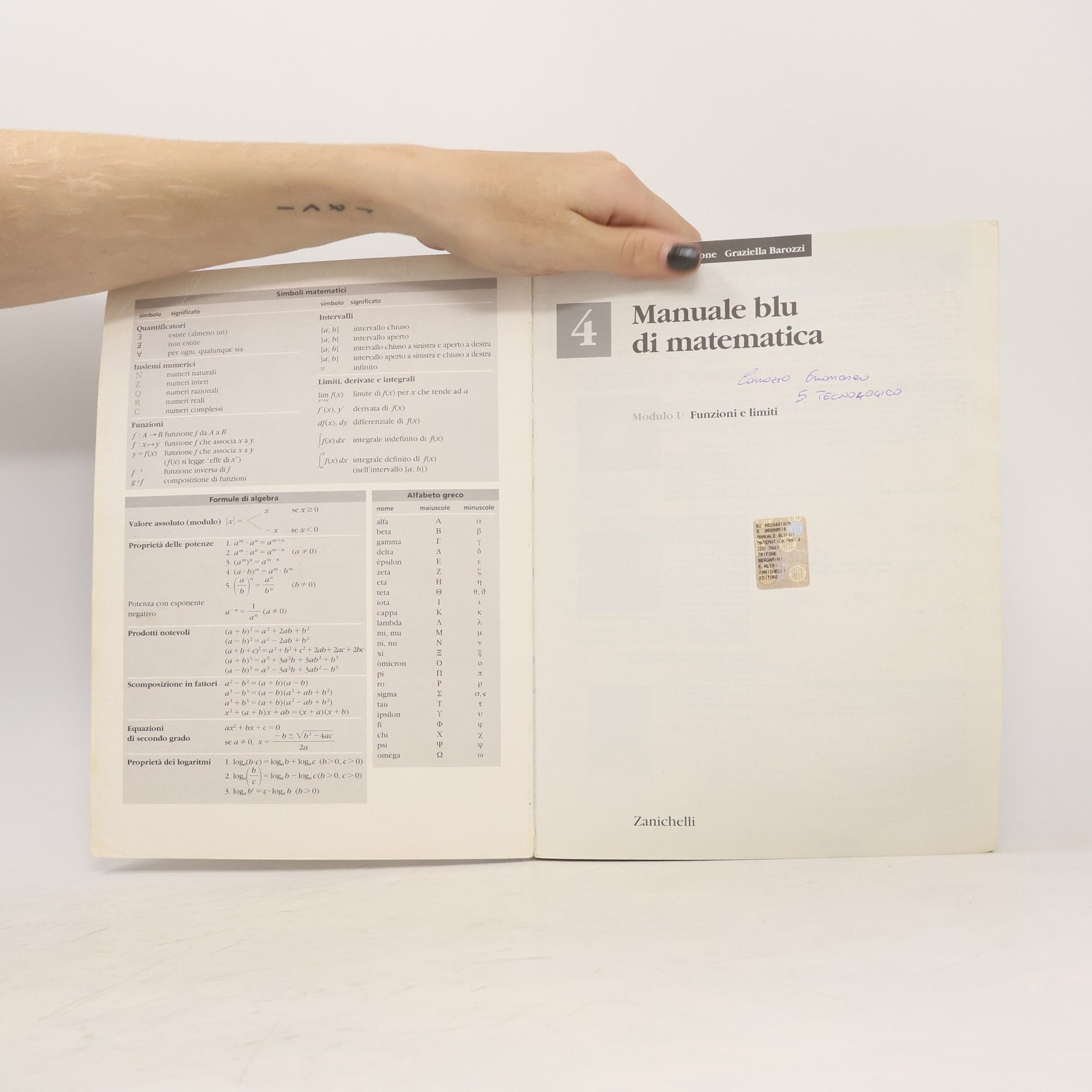 Massimo Bergamini Manuale blu di matematica