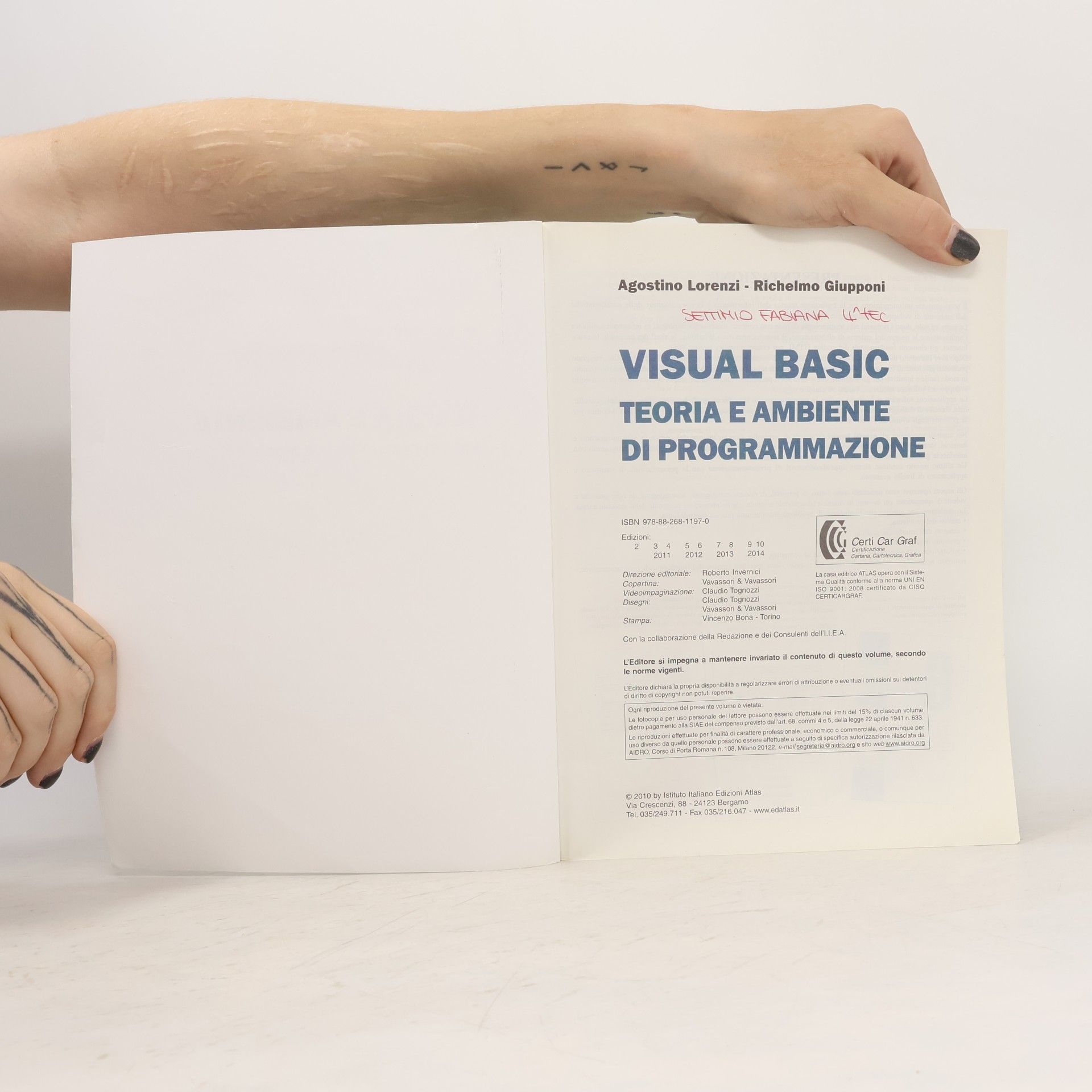 Agostino Lorenzi Visual Basic. Teoria e ambiente di programmazione. Con espansione online. Per gli Ist. Tecnici