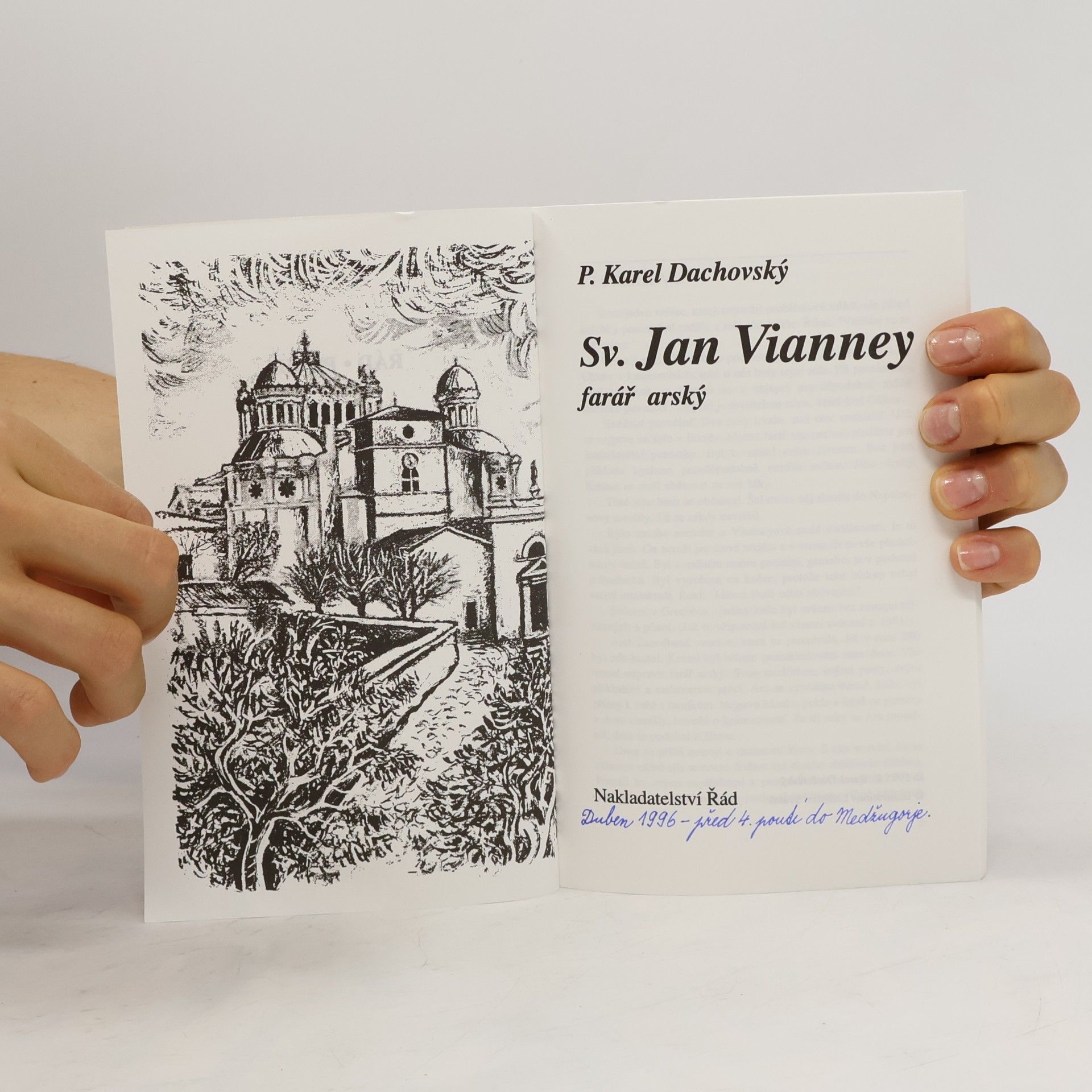 Karel Dachovský Sv. Jan Vianney, farář arský