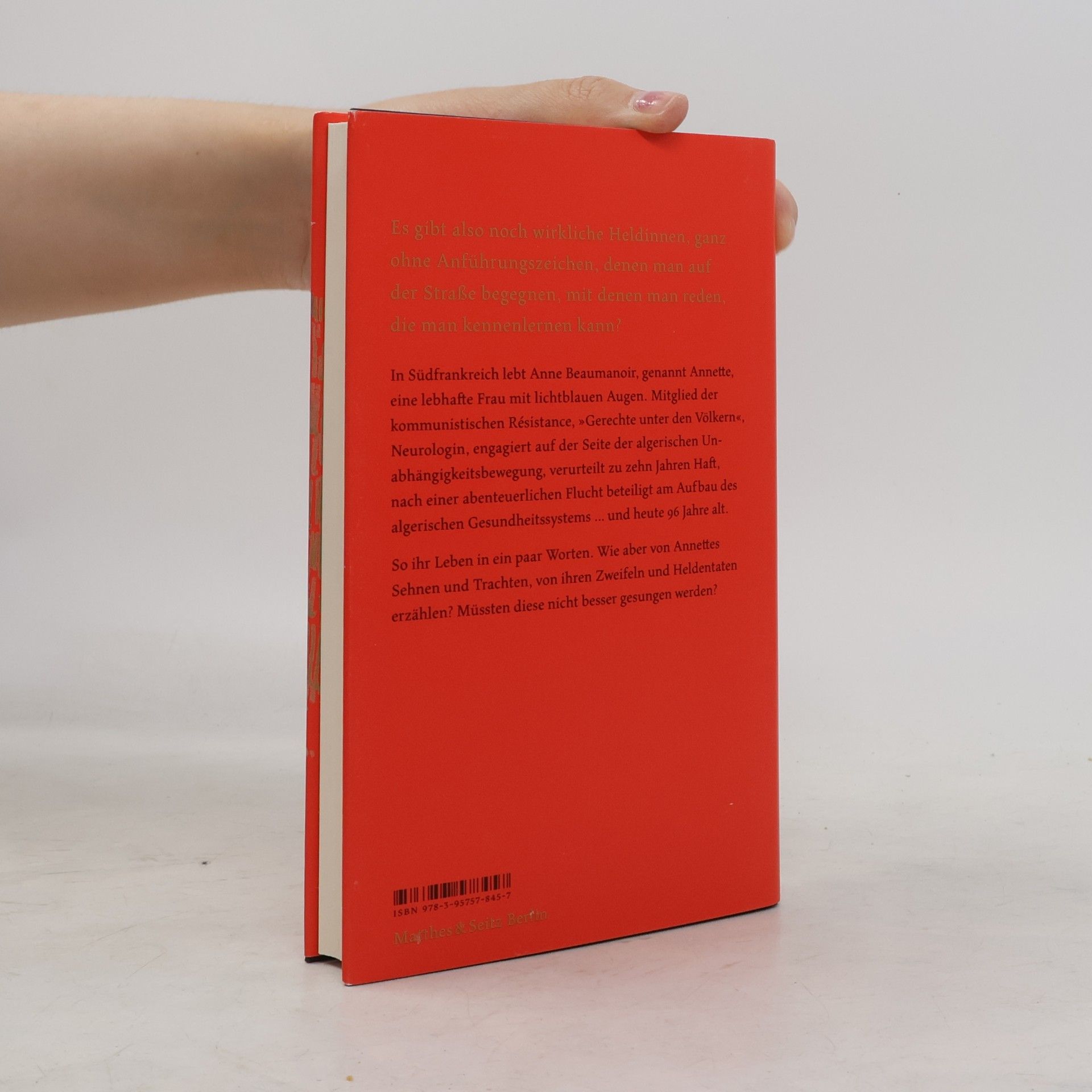 Anne Weber Annette, ein Heldinnenepos