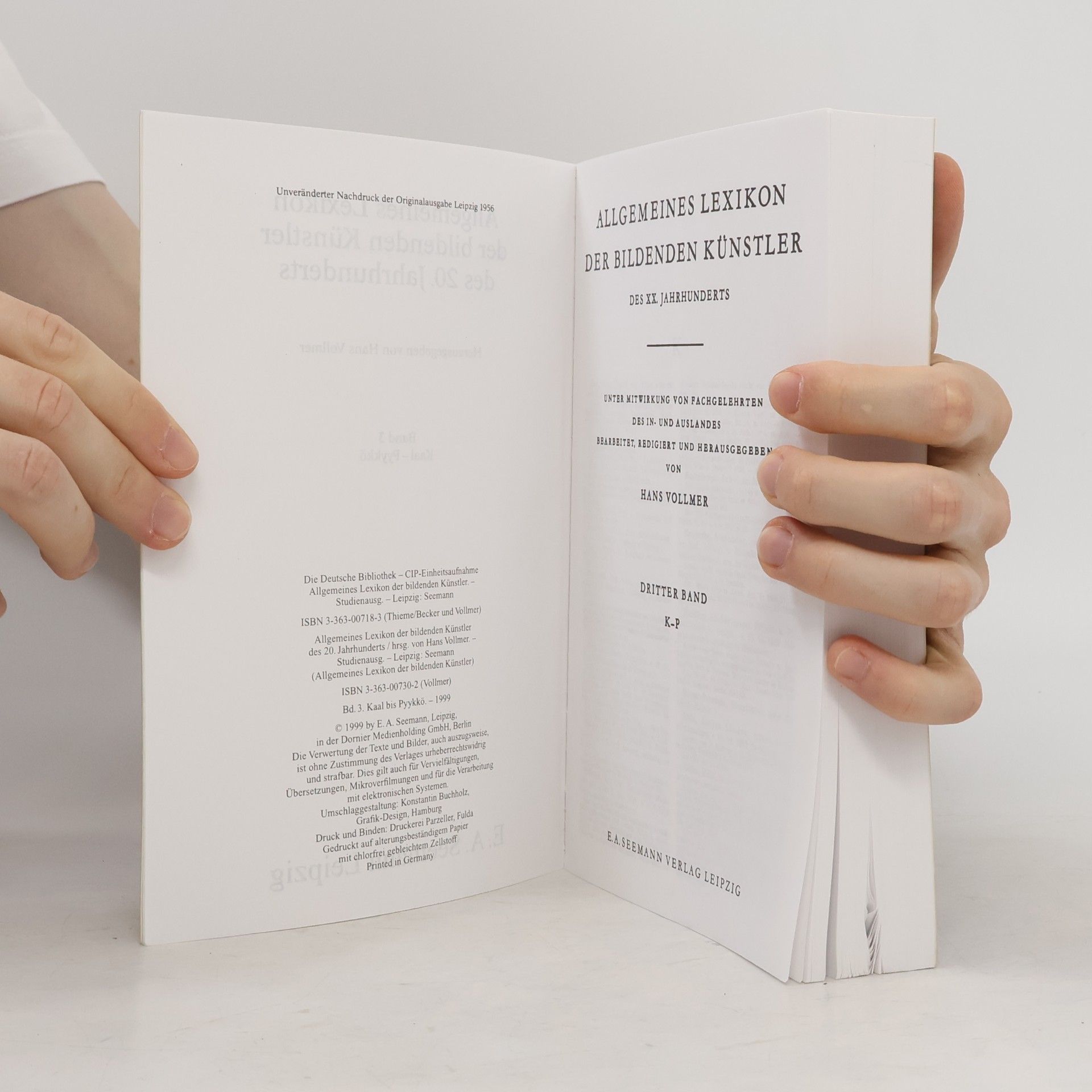 Auteurscollectief Vollmer. Allgemeines Lexikon der bildenden Künstler des 20. Jahrhunderts 3