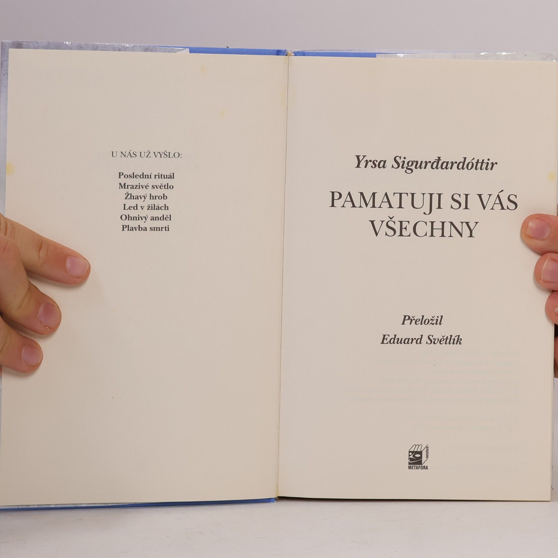 Yrsa Sigurðardóttir Pamatuji si vás všechny