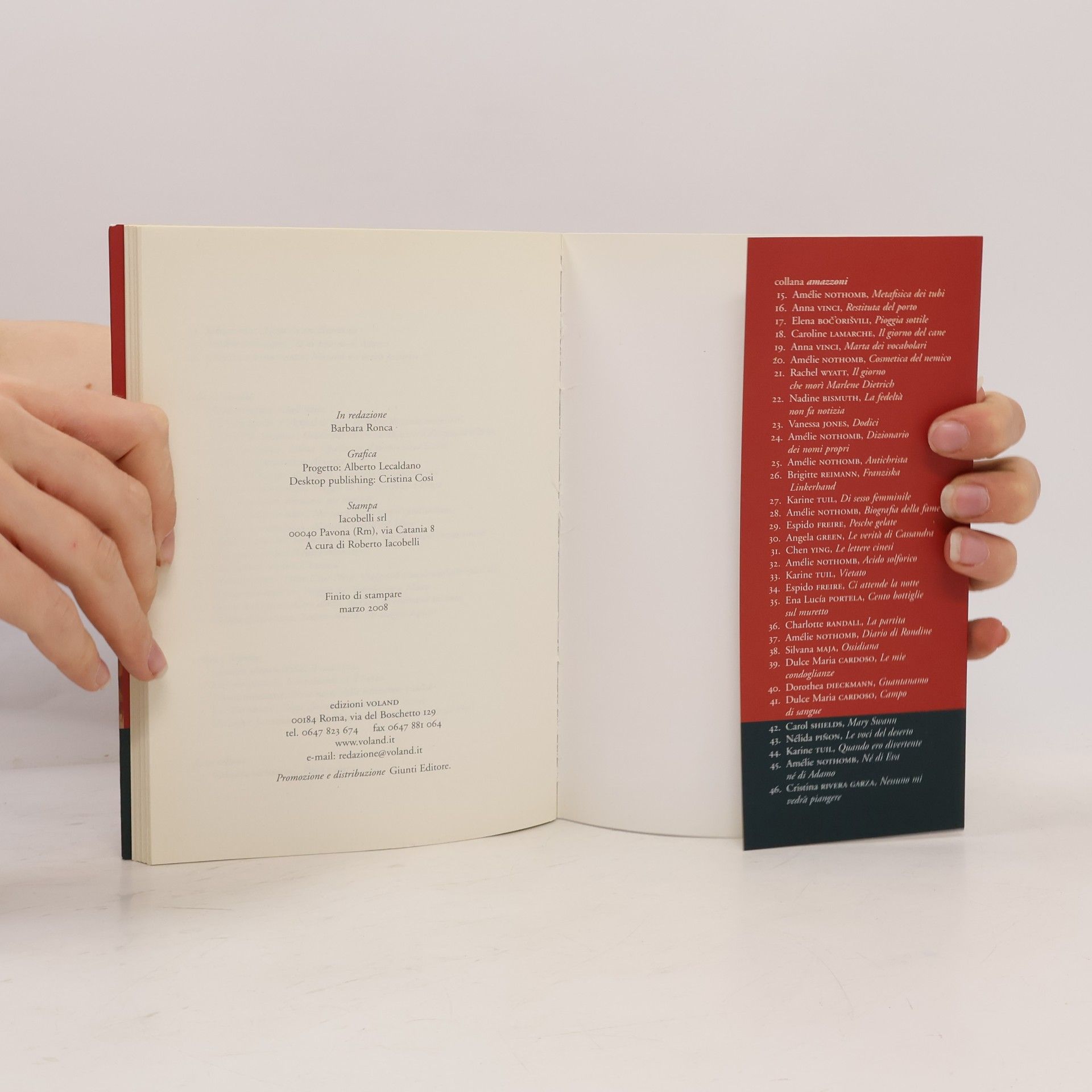 Amélie Nothomb Collana Amazzoni: Le Catilinarie