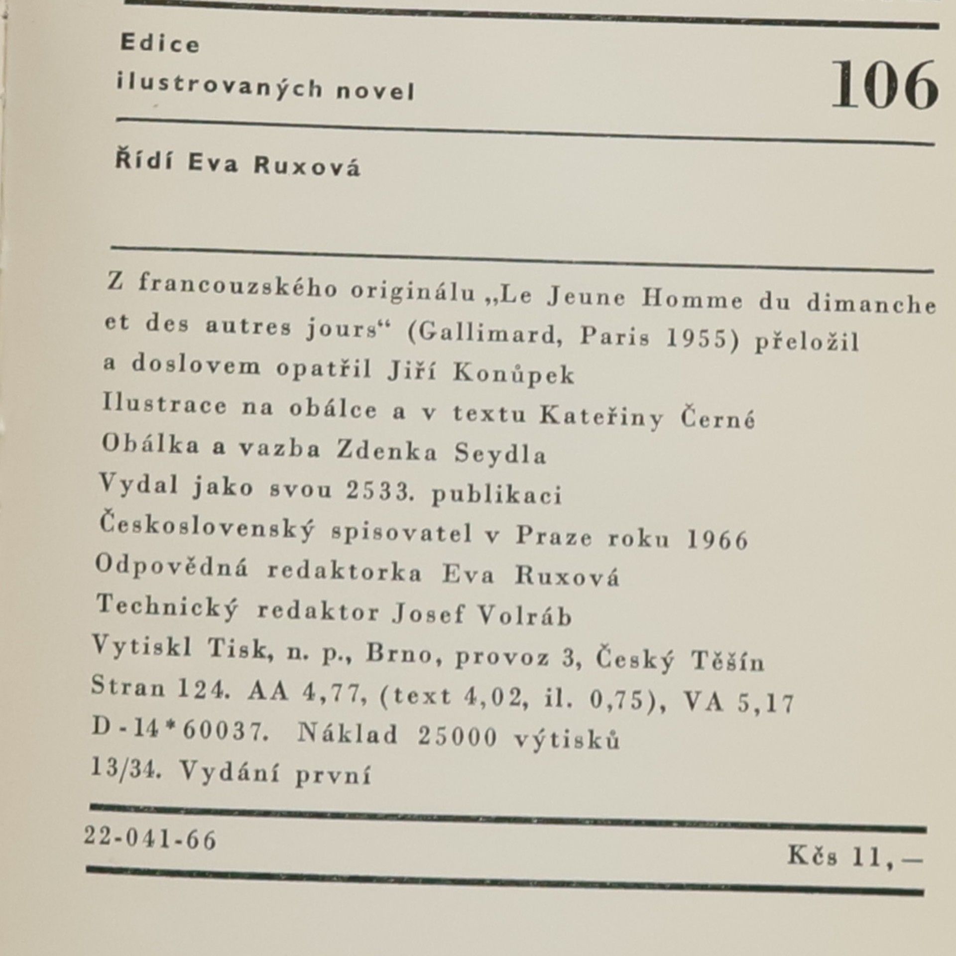 Jules Supervielle Mladý muž v neděli a ve všední den